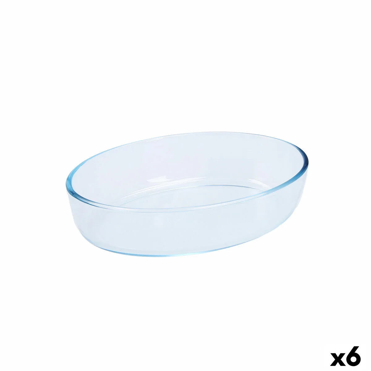 FUENTE PARA HORNO PYREX CLASSIC VIDRIO TRANSPARENTE VIDRIO OVALADA 26 X 18 X 7 CM (6 UNIDADES)