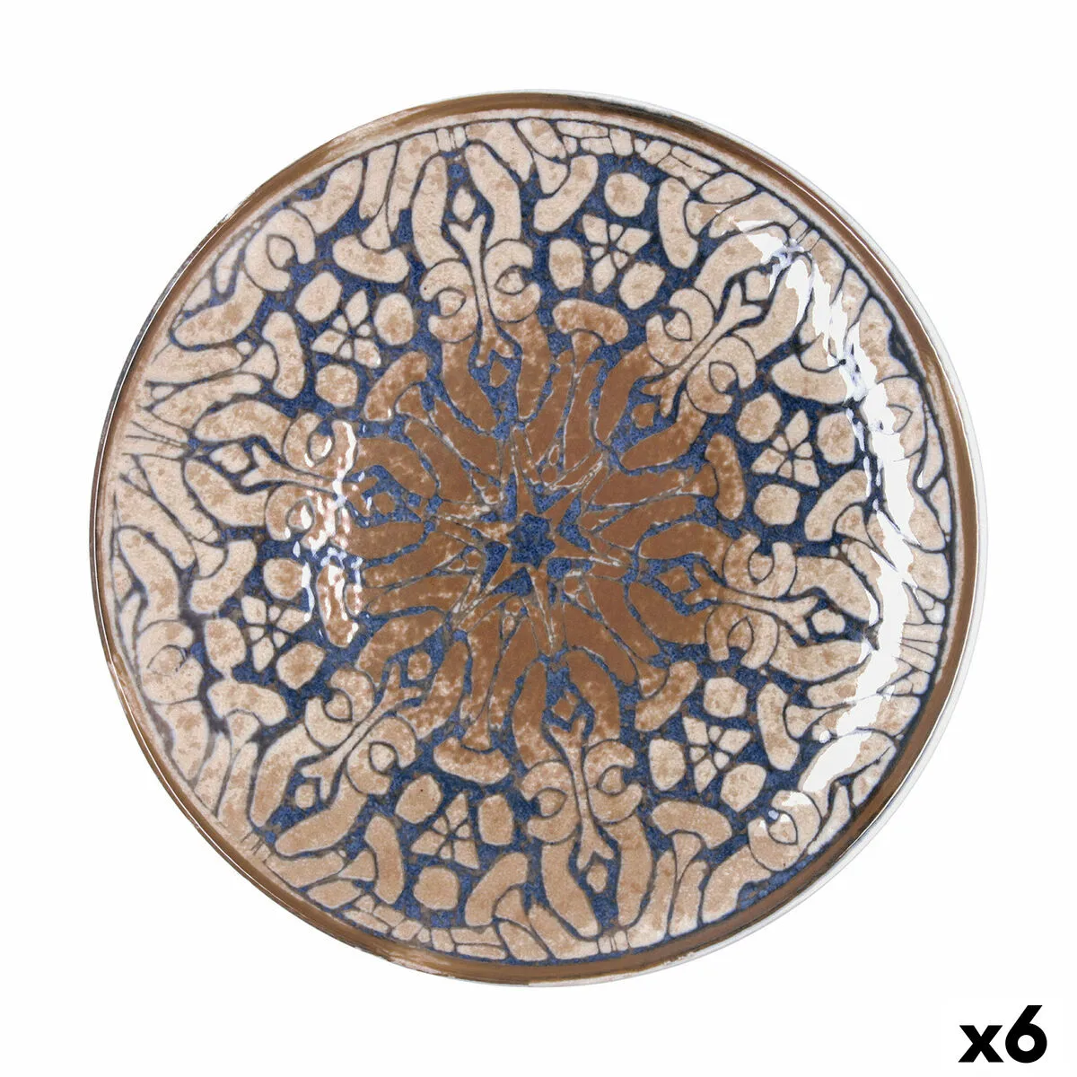 PLATO PARA PIZZA BIDASOA DENEB HYDROZERO MARRÓN CERÁMICA Ø 30 CM (6 UNIDADES)