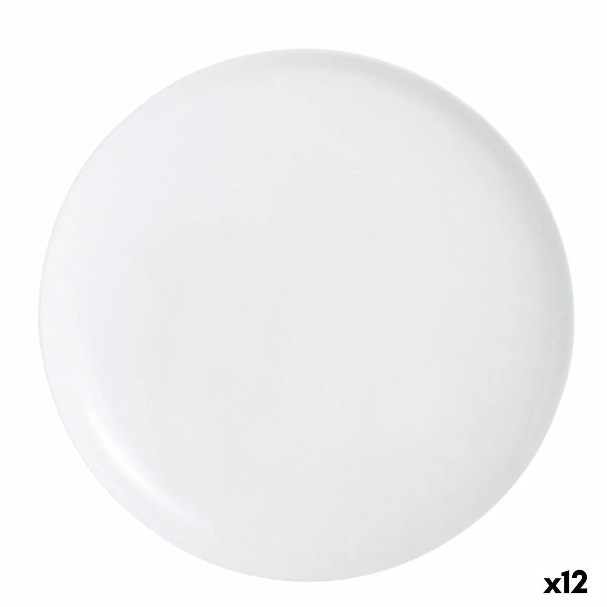 PLATO PARA PIZZA LUMINARC FRIENDS TIME BLANCO VIDRIO Ø 32 CM (12 UNIDADES)