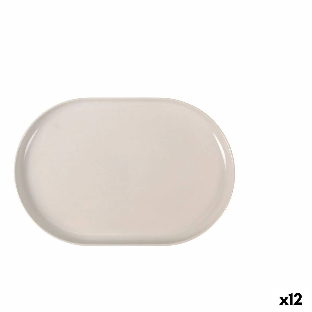 BANDEJA DE APERITIVOS LA MEDITERRÁNEA IVORY OVALADO 30 X 20 X 2,5 CM (12 UNIDADES)