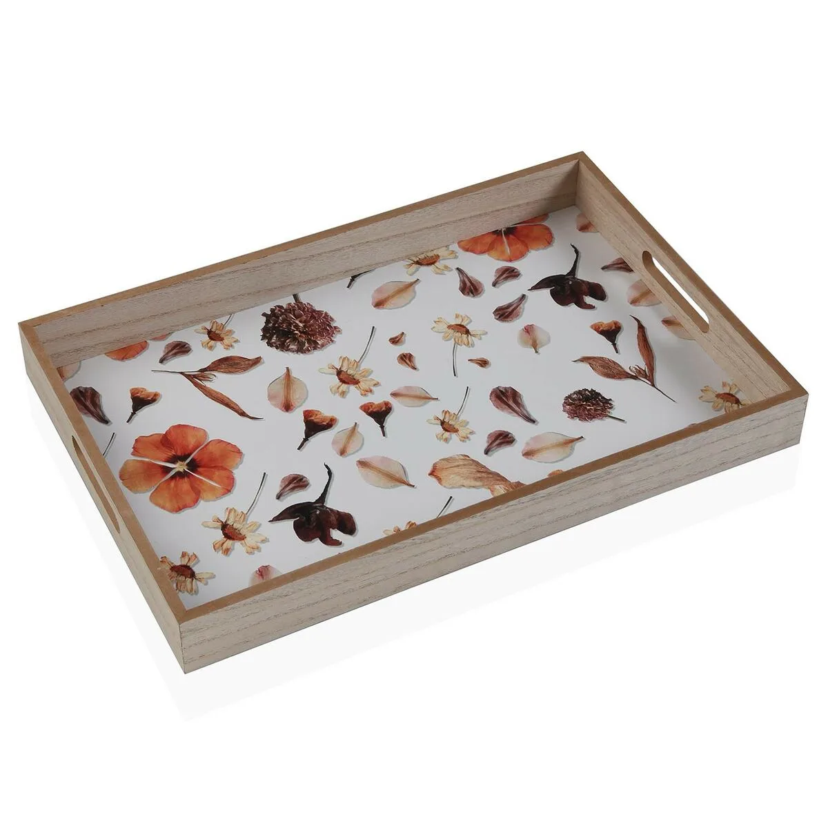 BANDEJA VERSA FLORES MADERA MDF 30 X 5 X 45 CM