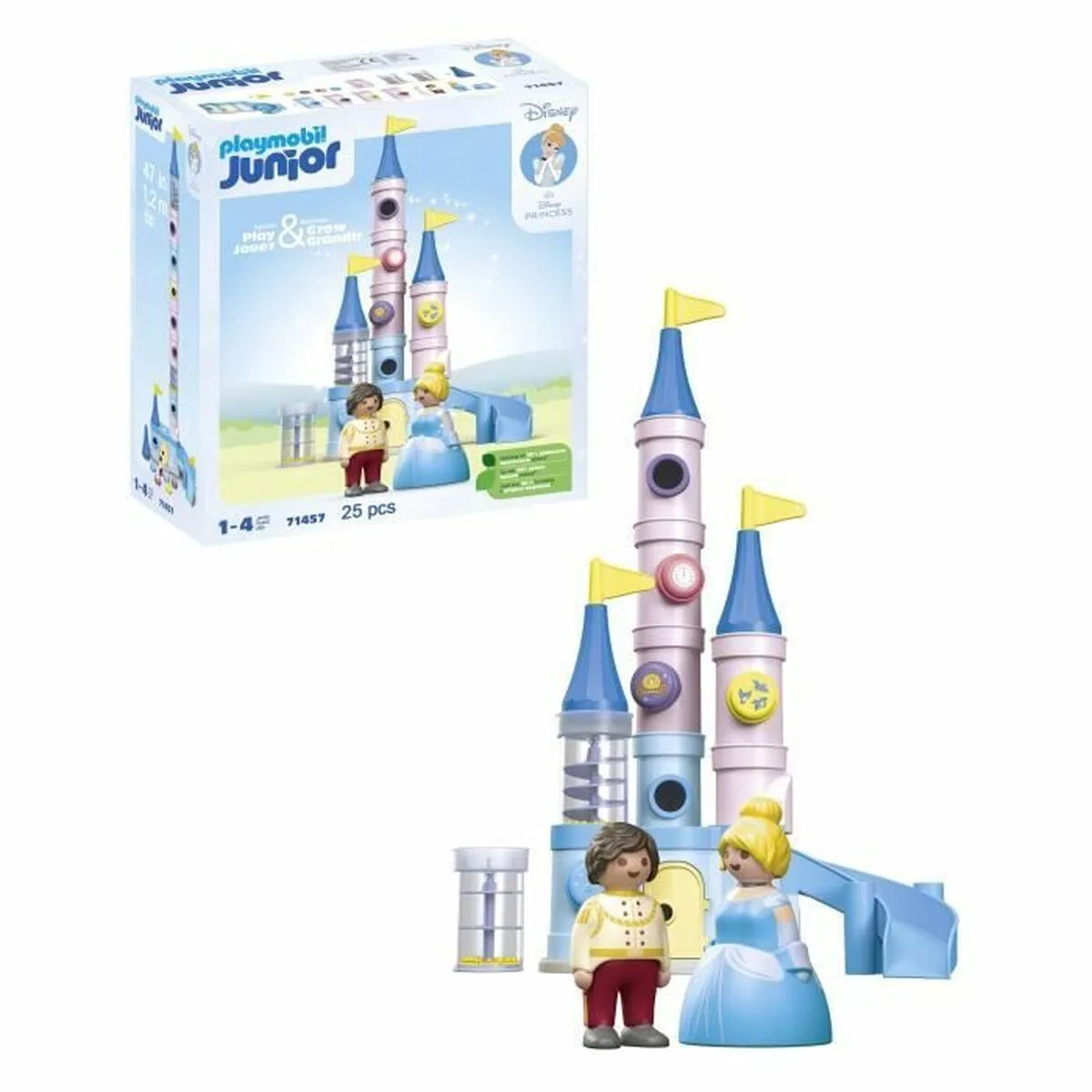 PLAYSET PLAYMOBIL 71457 - JUNIOR&DISNEY CINDERELLA 25 PIEZAS