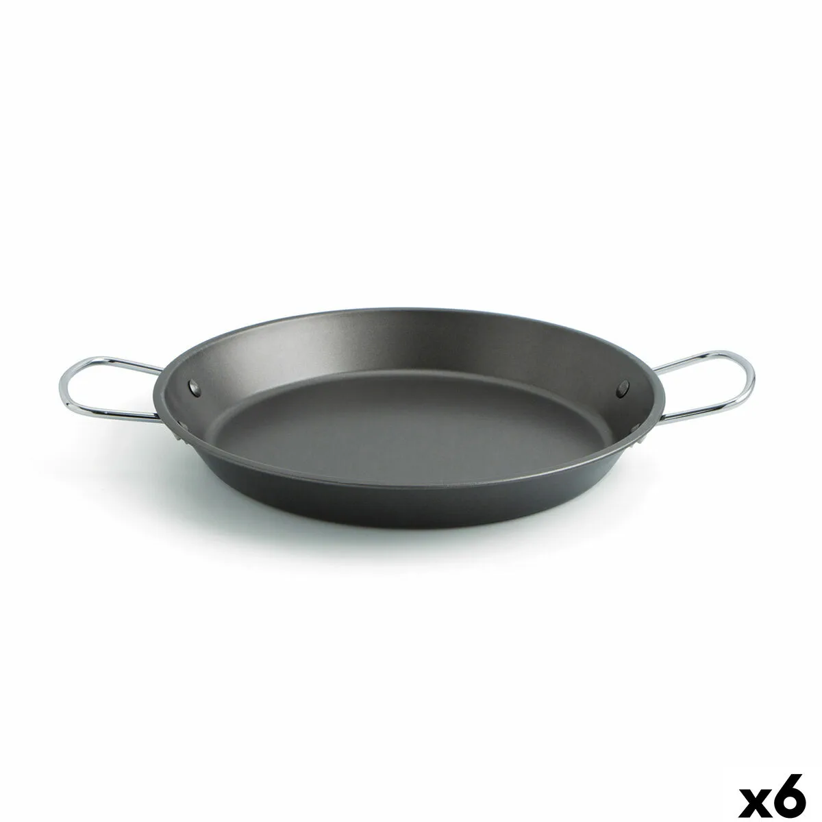 PAELLERA QUID SENIA NEGRO METAL ACERO Ø 32 CM (6 UNIDADES)