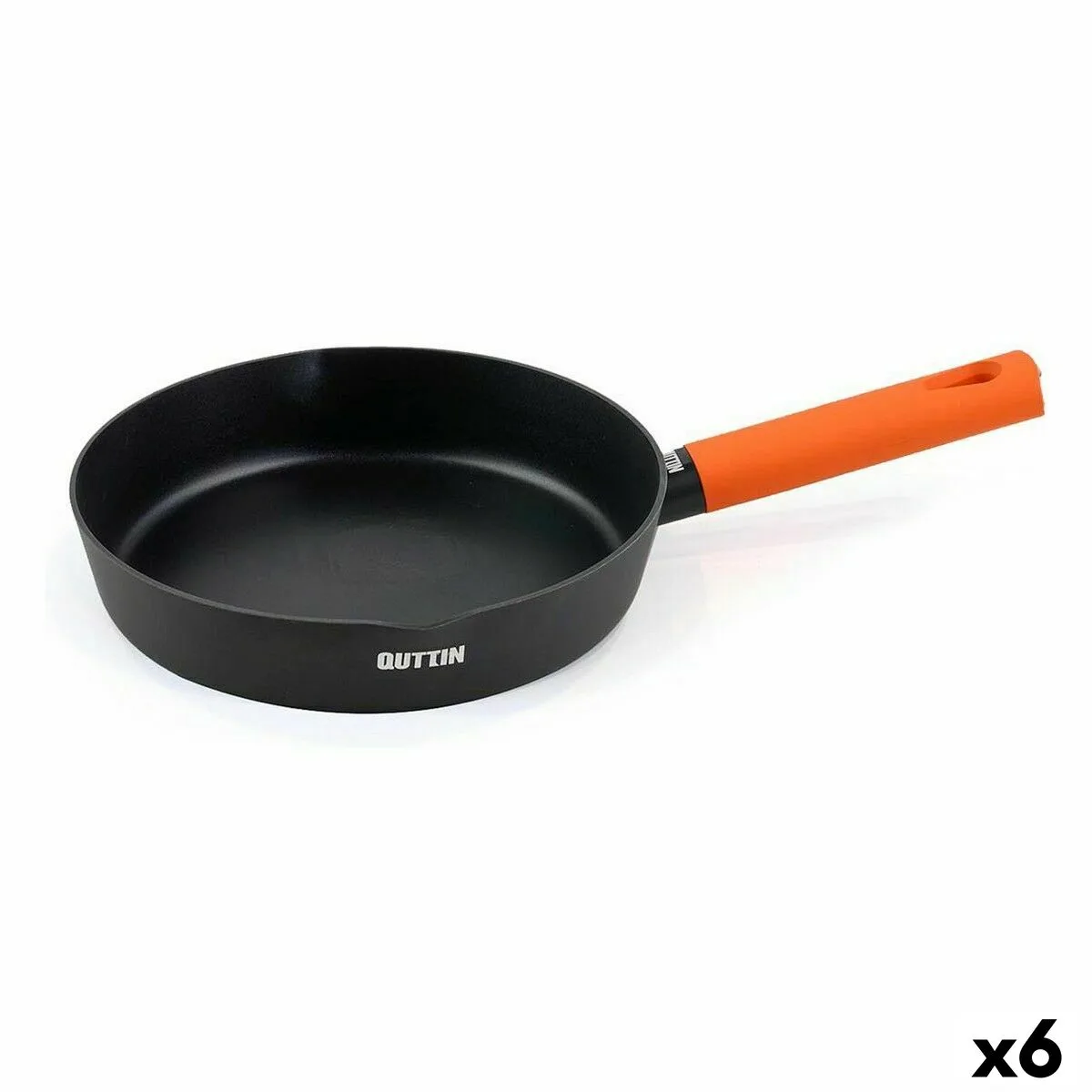 SARTÉN QUTTIN GASTRO NEGRO NARANJA 47 X 29,5 X 5,8 CM (6 UNIDADES)