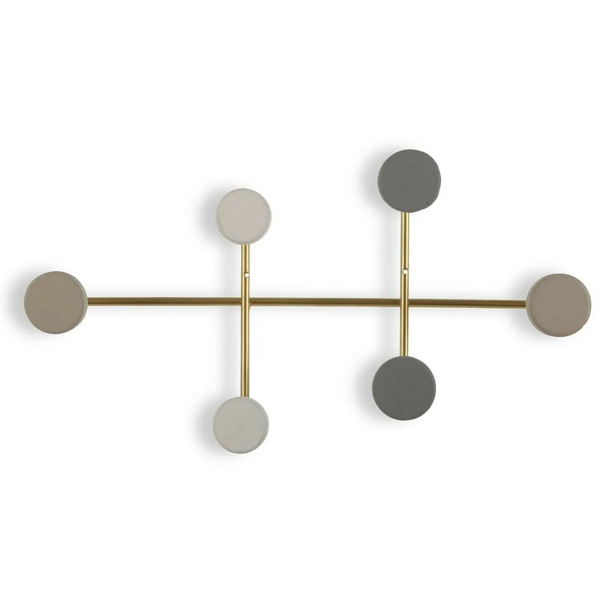 PERCHERO VERSA MULTICOLOR METAL RESINA MADERA MDF 6,5 X 22 X 41 CM (6,5 X 22 X 41 CM)