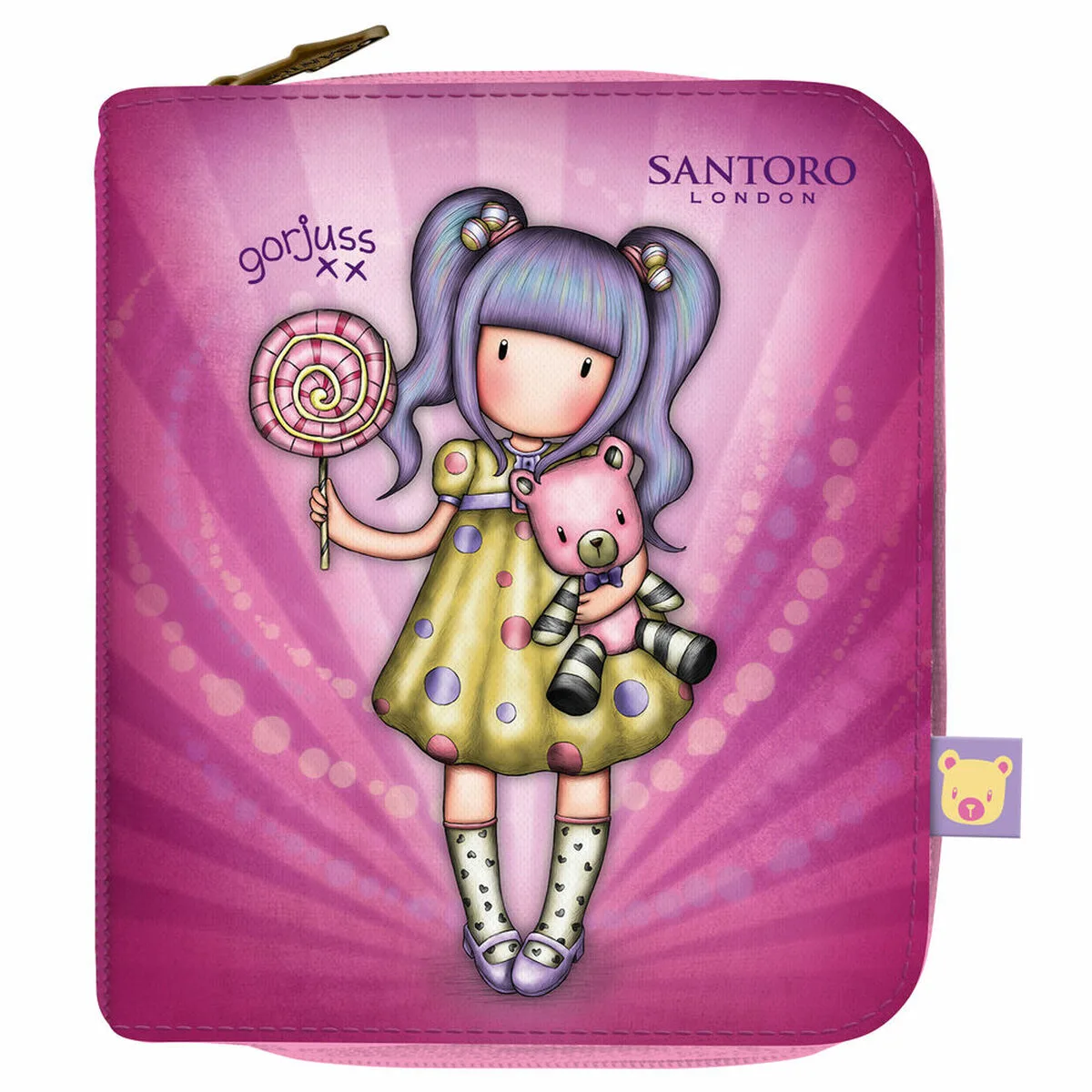 CARTERA GORJUSS FIRST PRIZE LILA 10 X 12 X 3 CM