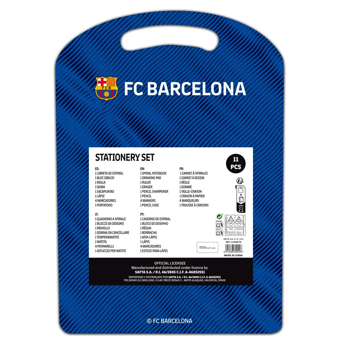 PORTAMINAS F.C. BARCELONA AZUL GRANATE