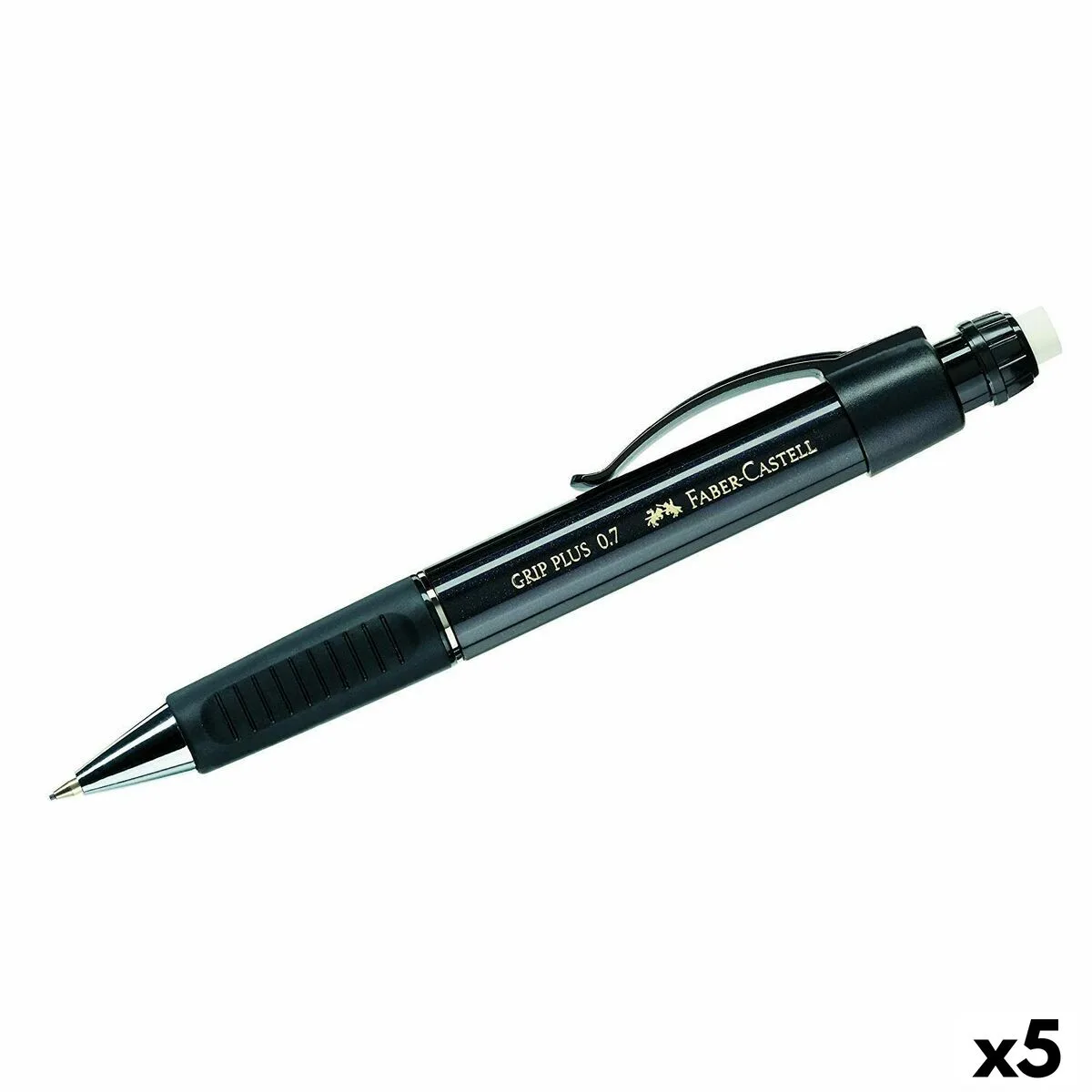 PORTAMINAS FABER-CASTELL GRIP PLUS 0,7 MM (5 UNIDADES)