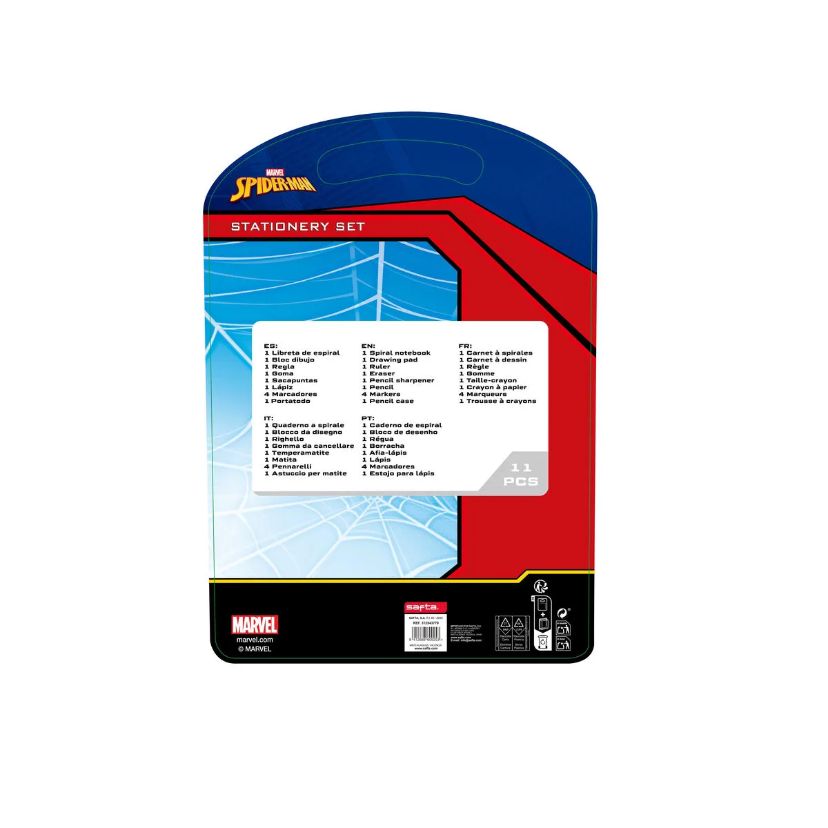 PORTAMINAS SPIDER-MAN ATTACK NEGRO