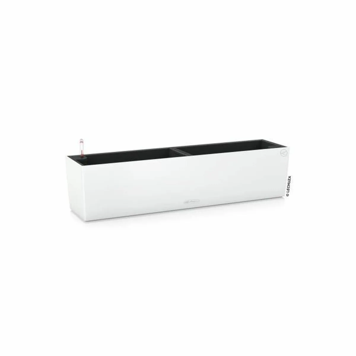 MACETA LECHUZA BLANCO POLIPROPILENO RECTANGULAR