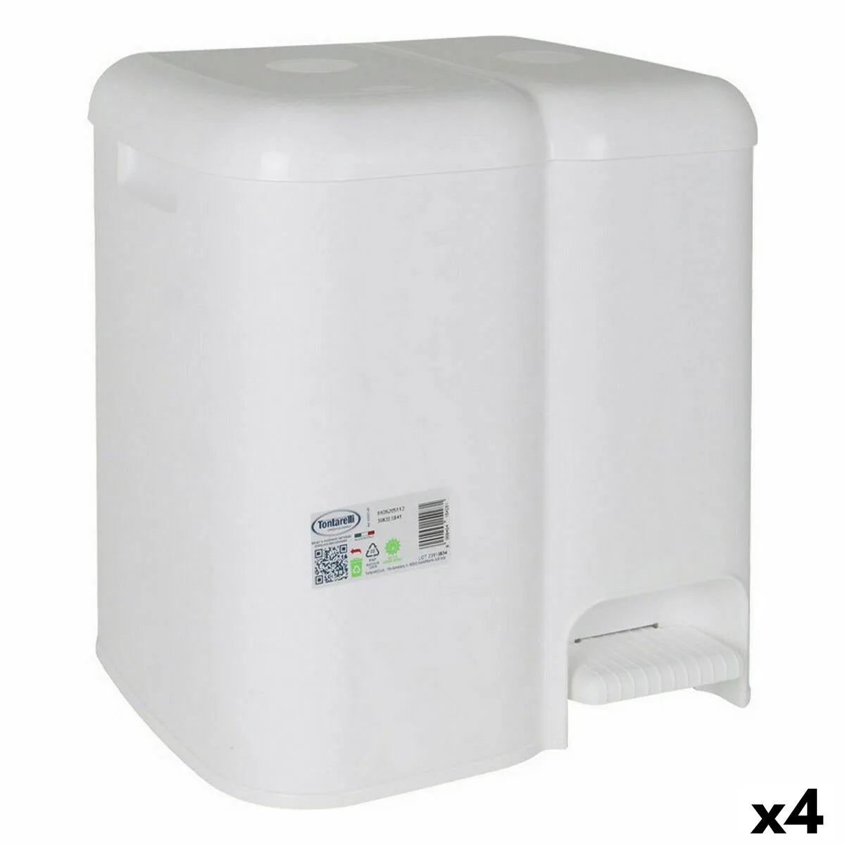 CUBO DE BASURA TONTARELLI PATTY BLANCO (4 UNIDADES)