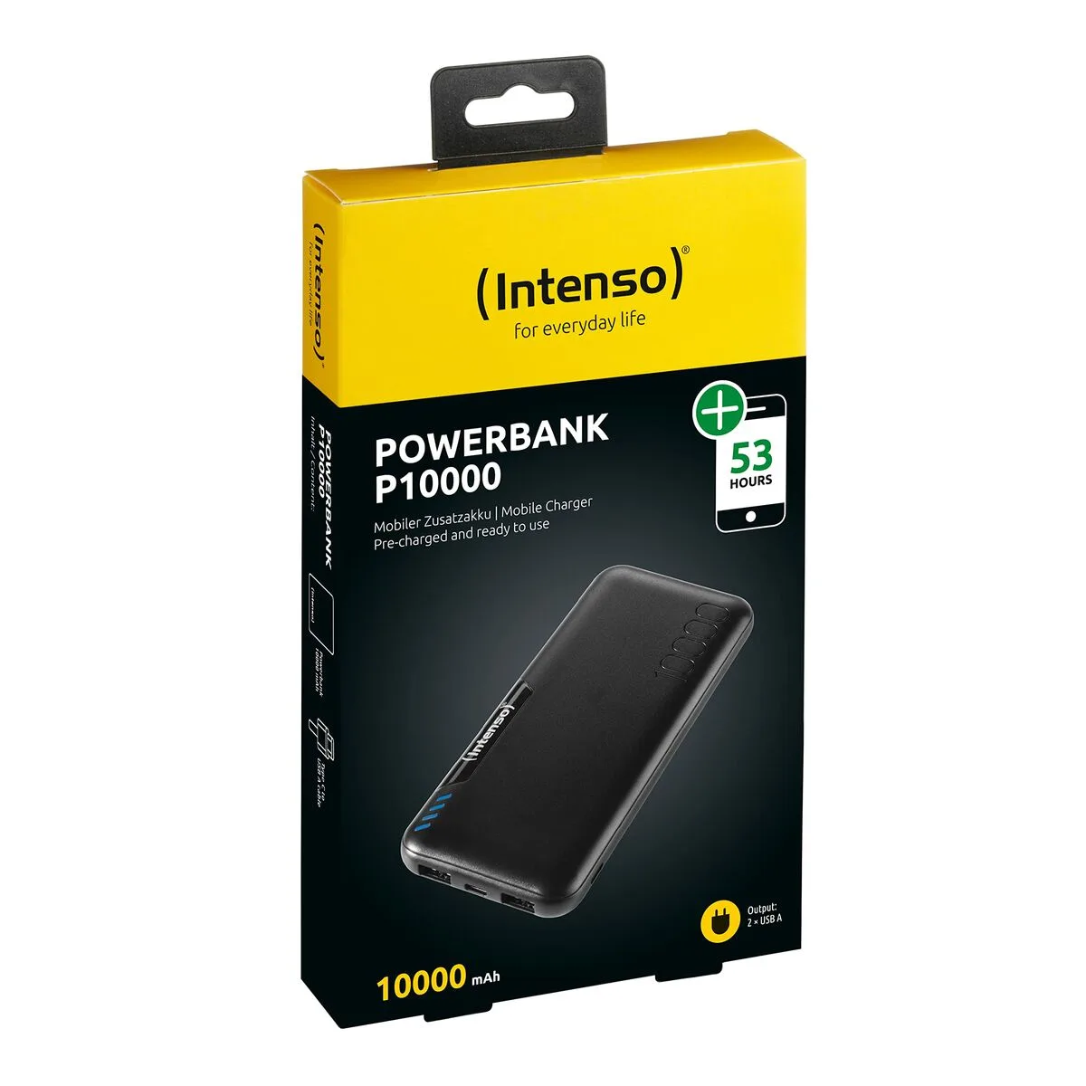 POWERBANK INTENSO P10000 NEGRO 10000 MAH (1 UNIDAD)
