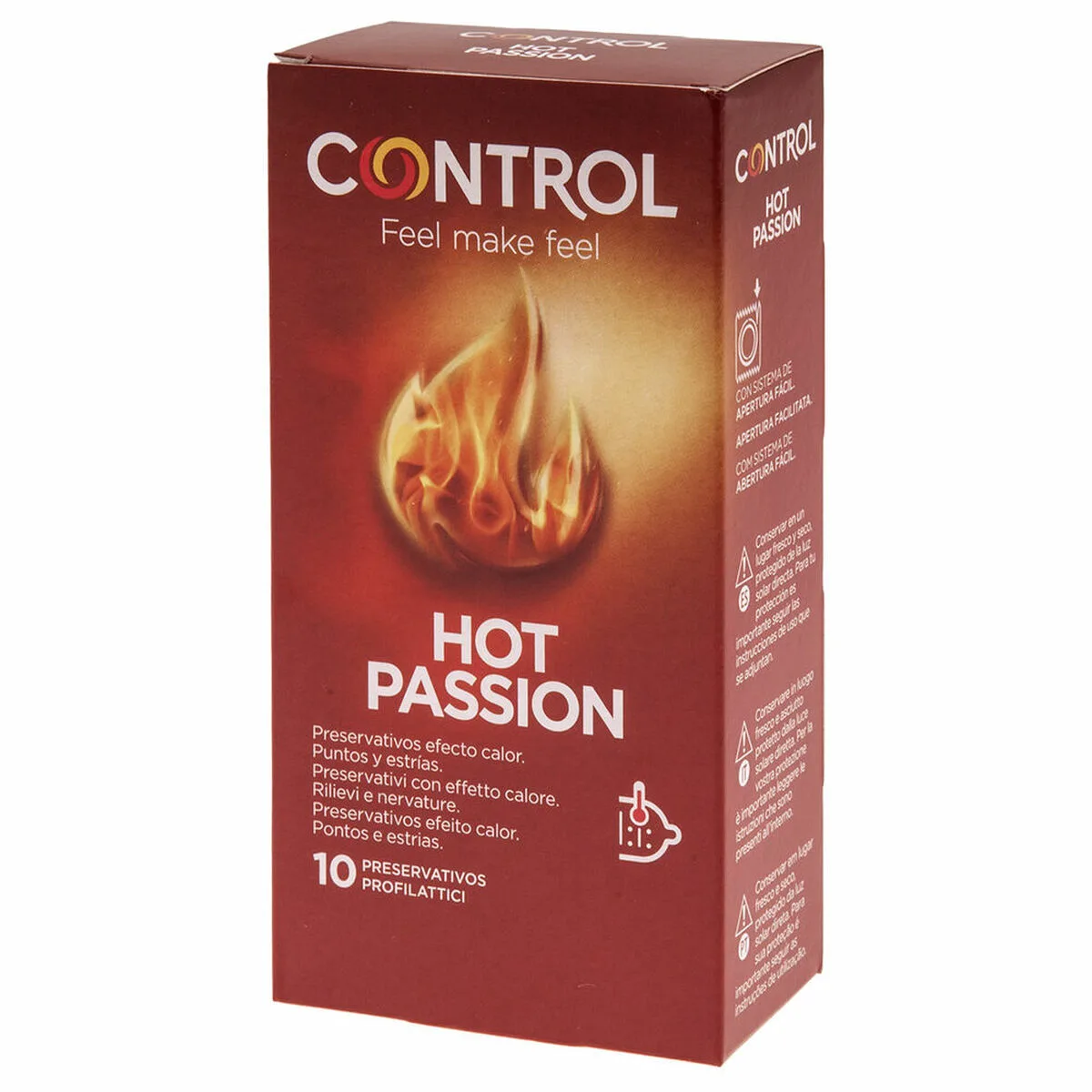 PRESERVATIVOS CONTROL HOT PASSION 10 UNIDADES
