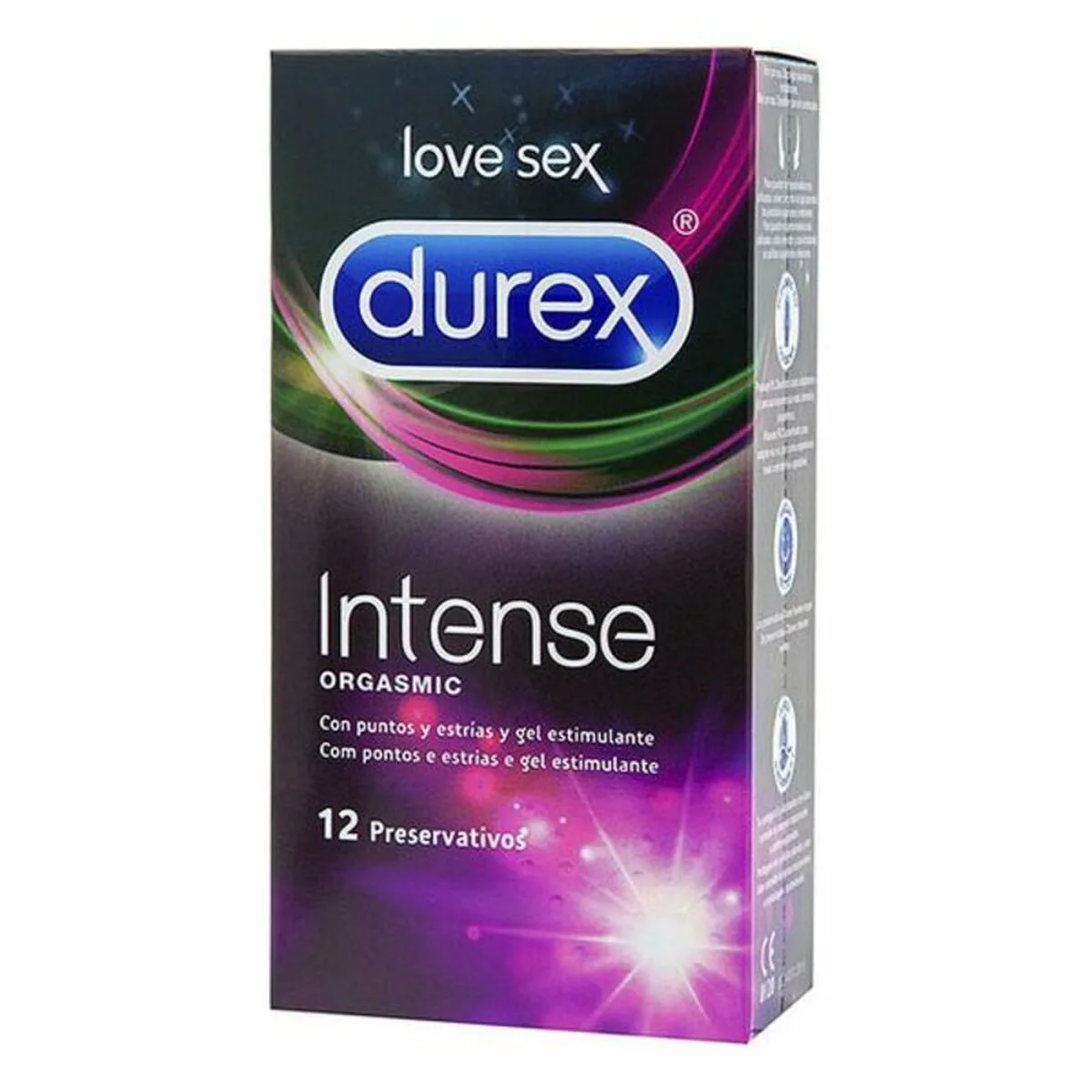 PRESERVATIVOS DUREX INTENSE Ø 5,6 CM (12 UDS)