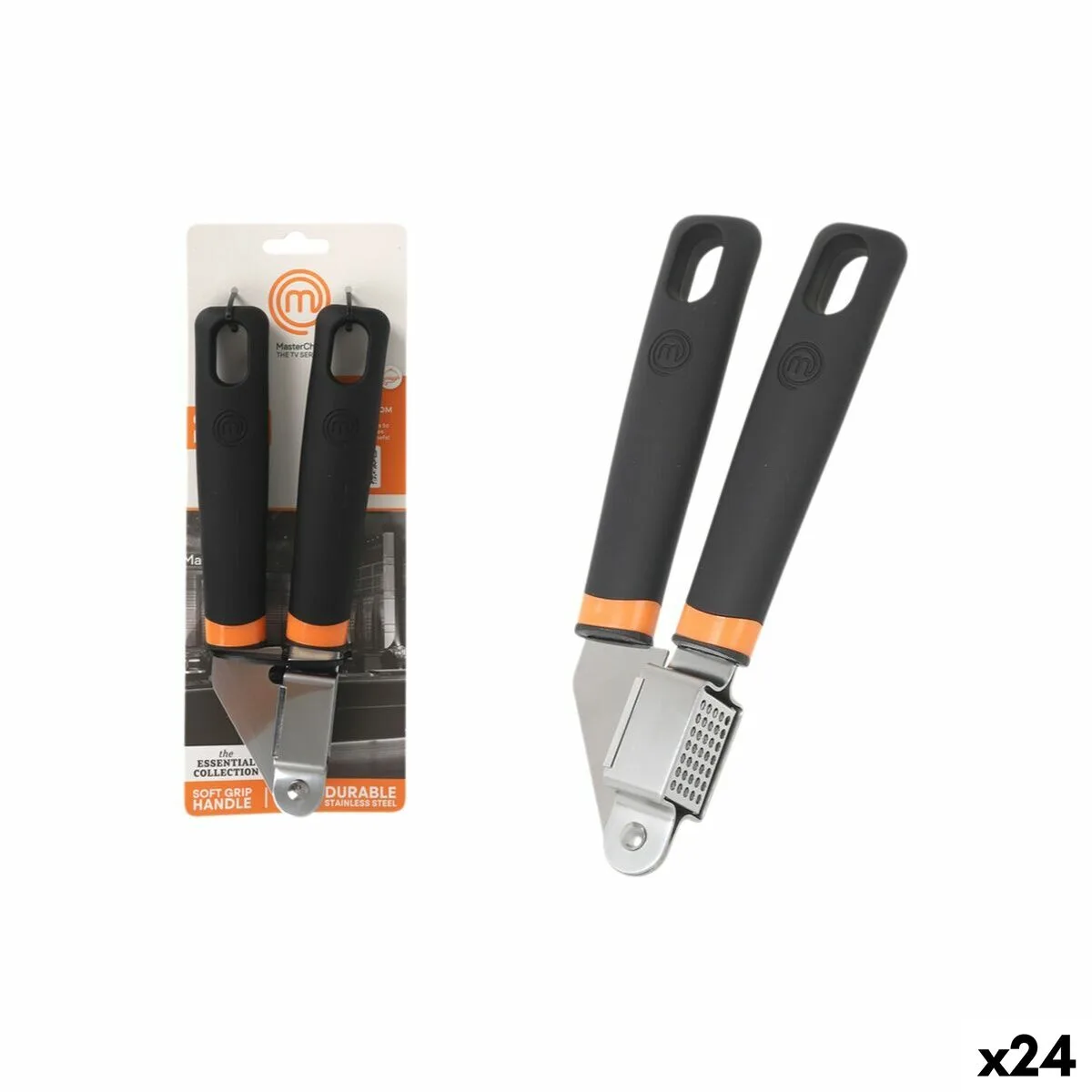 PRENSA AJOS MASTERCHEF ACERO INOXIDABLE (24 UNIDADES)