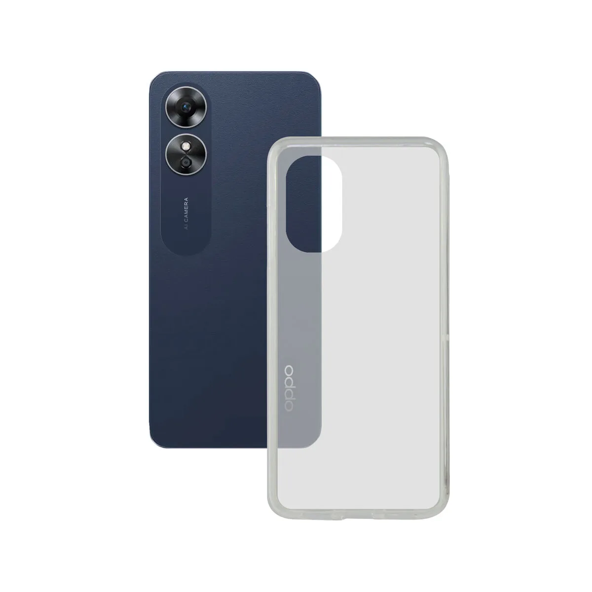 FUNDA PARA MÓVIL KSIX OPPO A17 TRANSPARENTE OPPO OPPO A17