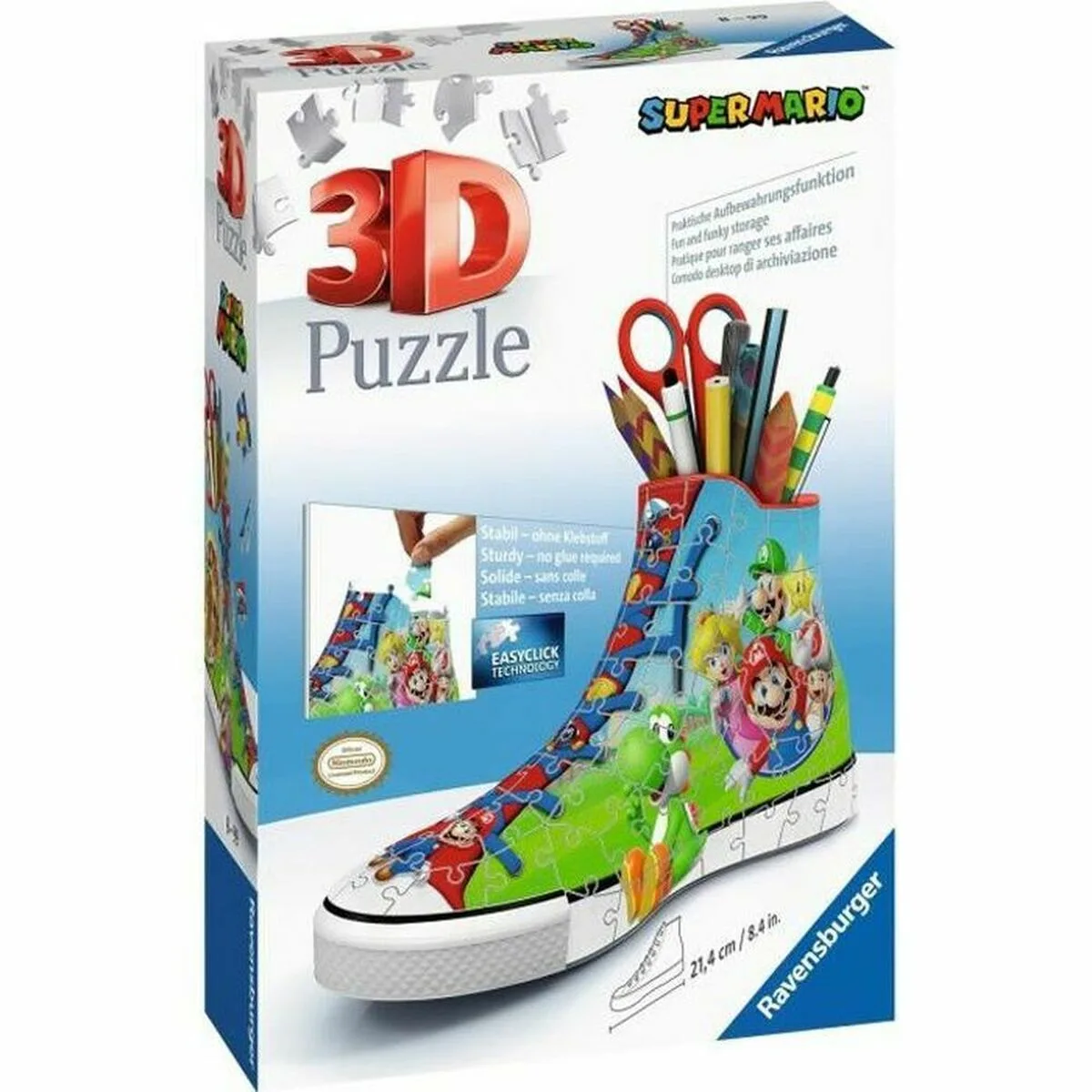PUZZLE 3D RAVENSBURGER SNEAKER SUPER MARIO 108 PIEZAS