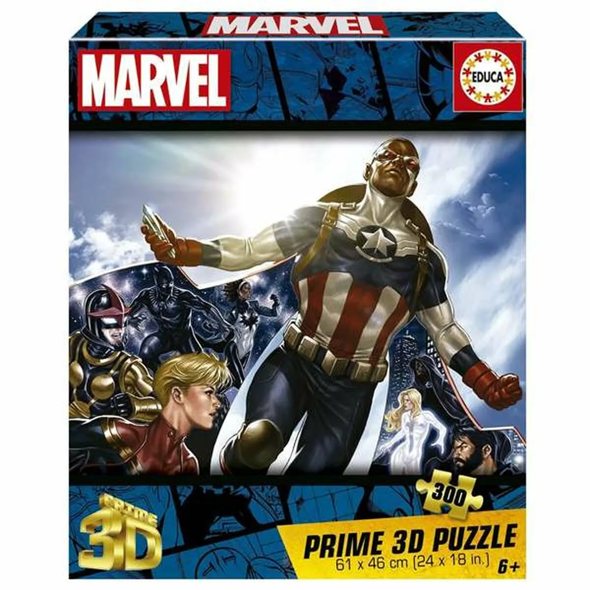 PUZZLE EDUCA MARVEL 3D