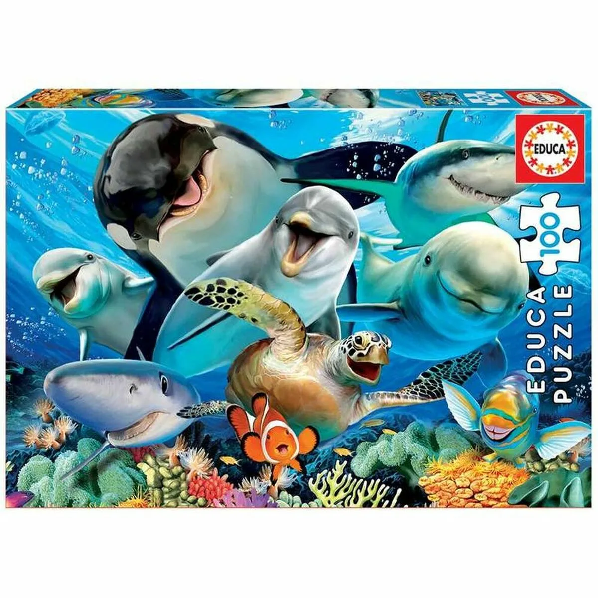 PUZZLE EDUCA SELFIE UNDER THE SEA (100 PCS)