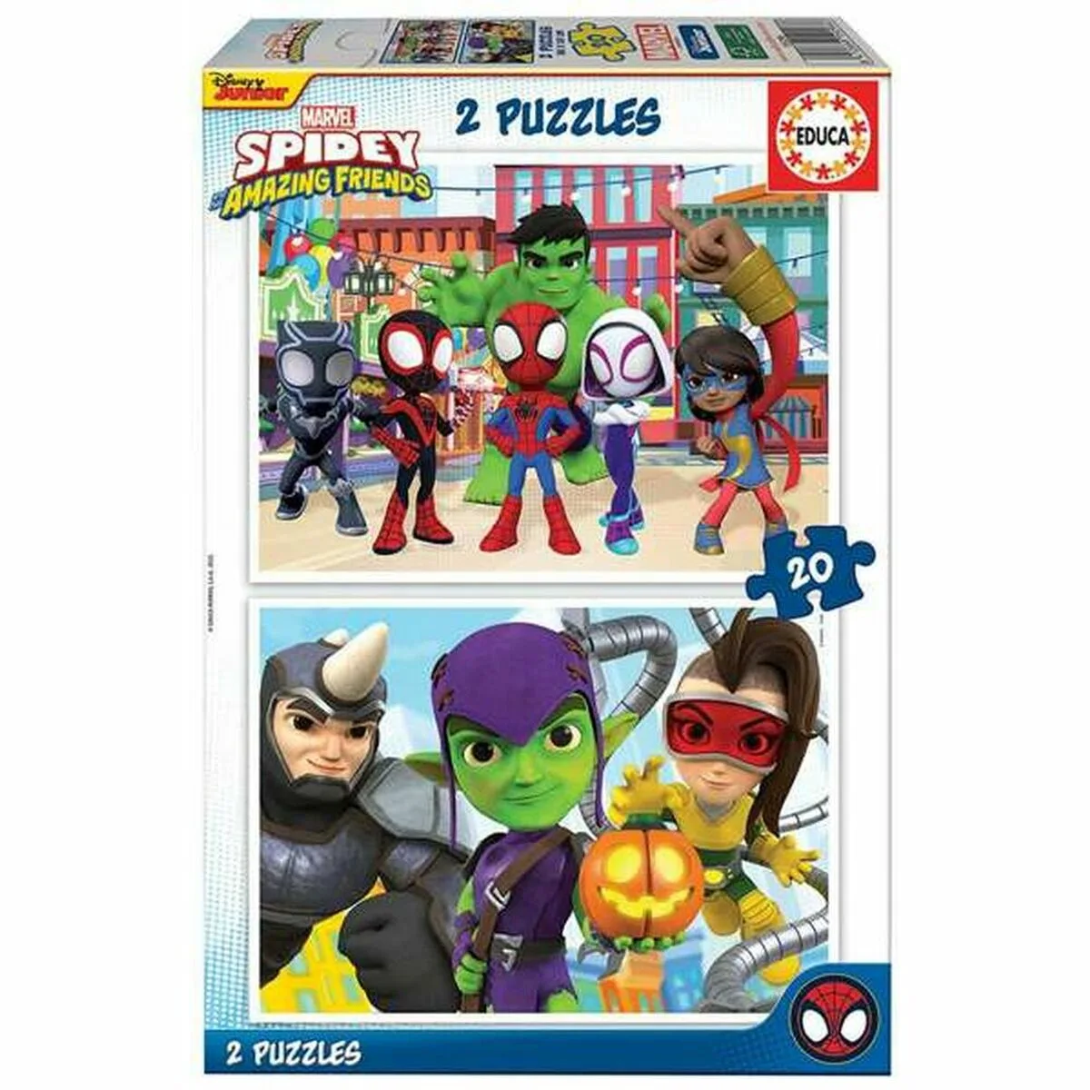 PUZZLE EDUCA SPIDEY & HIS AMAZING FRIENDS (2 X 20 PCS)