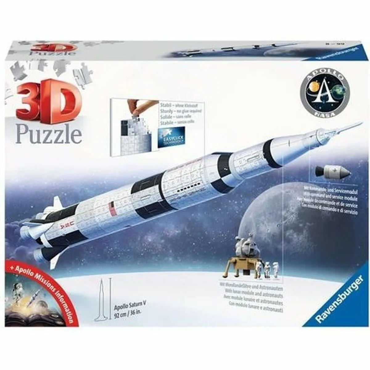 PUZZLE RAVENSBURGER SATURN V SPACE ROCKET