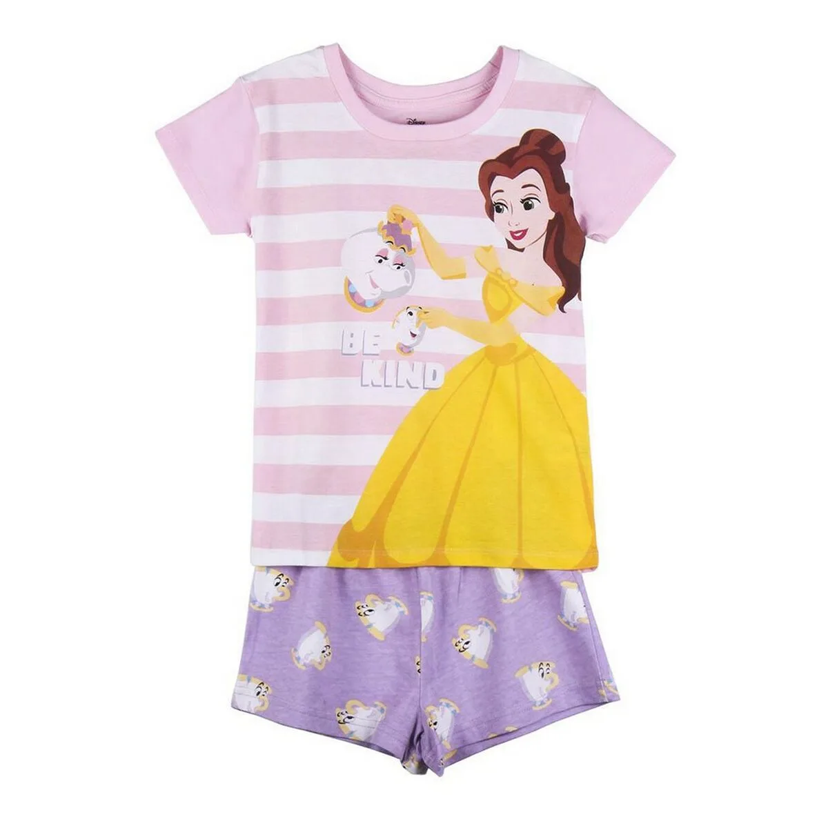 PIJAMA DE VERANO DISNEY PRINCESS ROSA