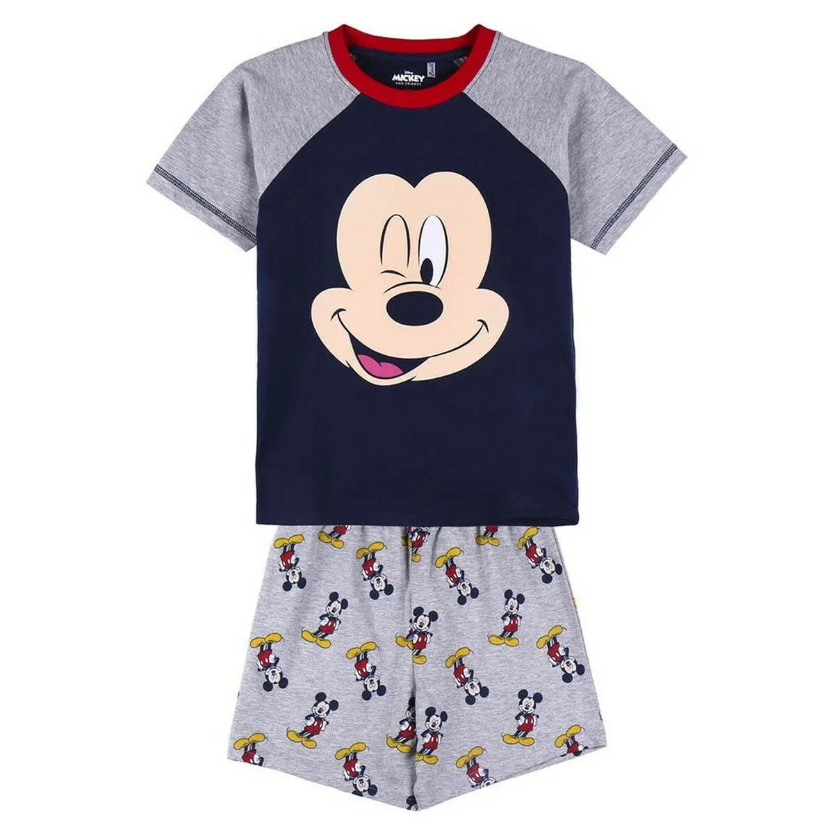 PIJAMA DE VERANO MICKEY MOUSE GRIS