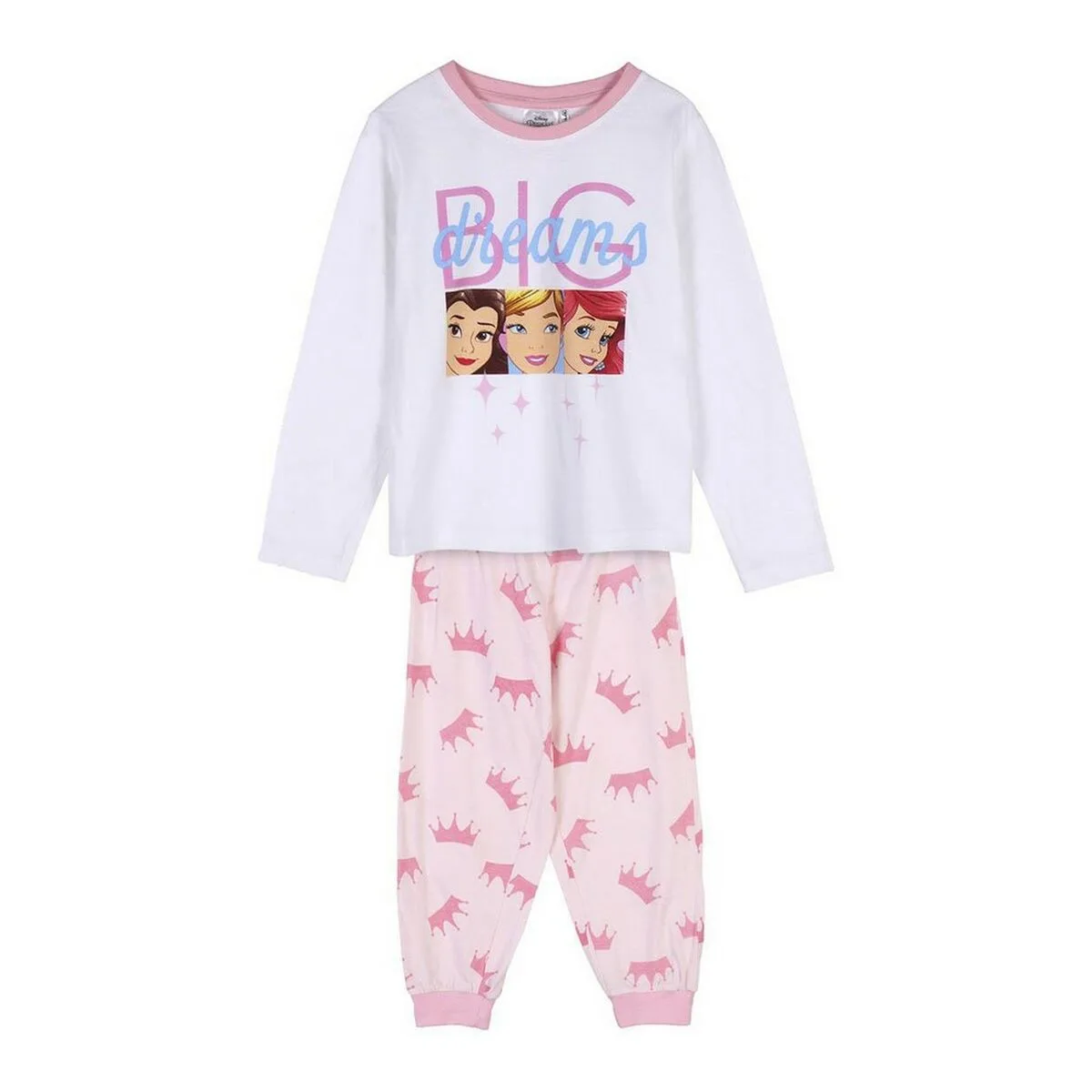 PIJAMA INFANTIL DISNEY PRINCESS BLANCO