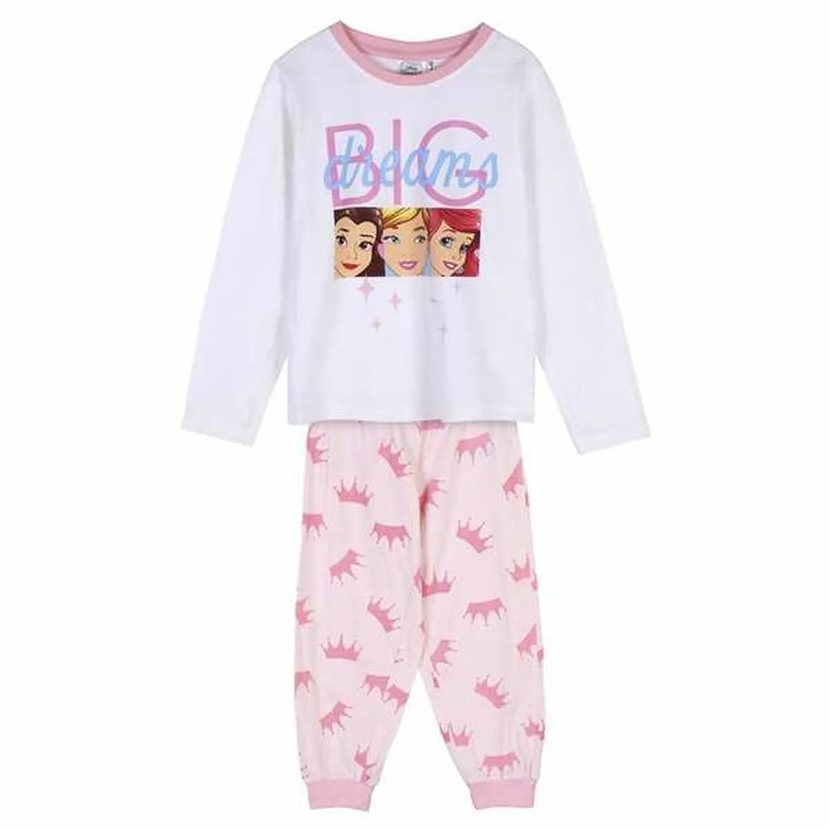 PIJAMA INFANTIL DISNEY PRINCESS BLANCO