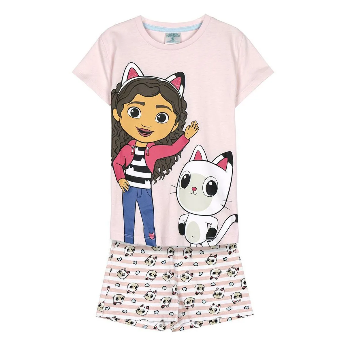PIJAMA INFANTIL GABBY'S DOLLHOUSE ROSA