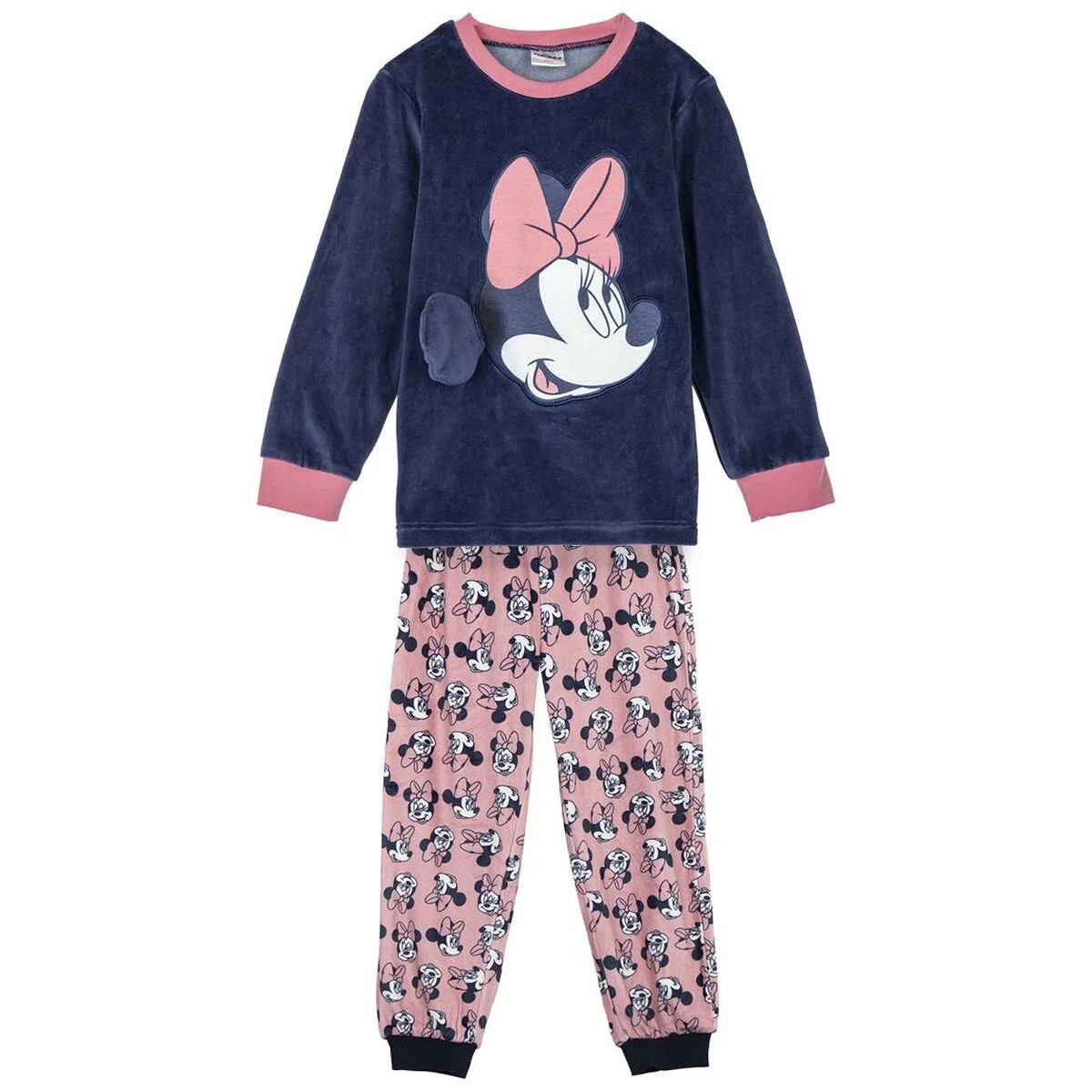 PIJAMA INFANTIL MINNIE MOUSE AZUL OSCURO