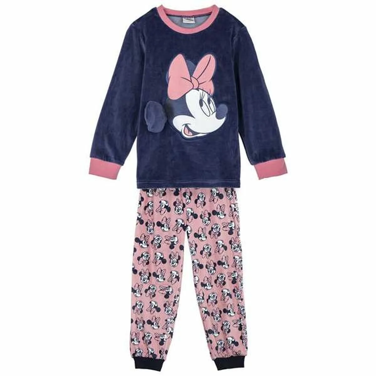 PIJAMA INFANTIL MINNIE MOUSE AZUL OSCURO