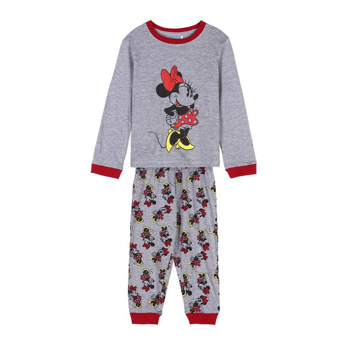PIJAMA INFANTIL MINNIE MOUSE GRIS