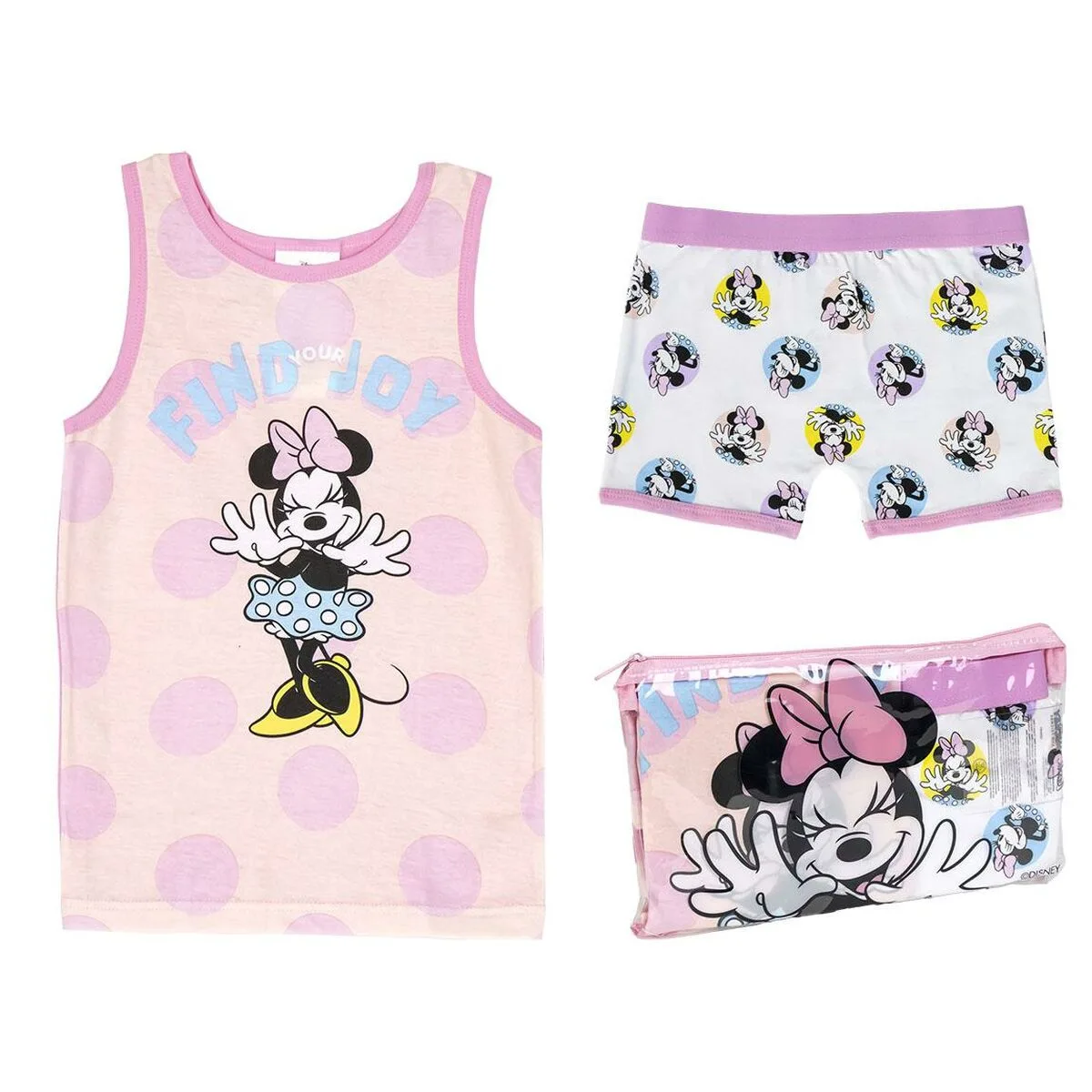 PIJAMA INFANTIL MINNIE MOUSE ROSA