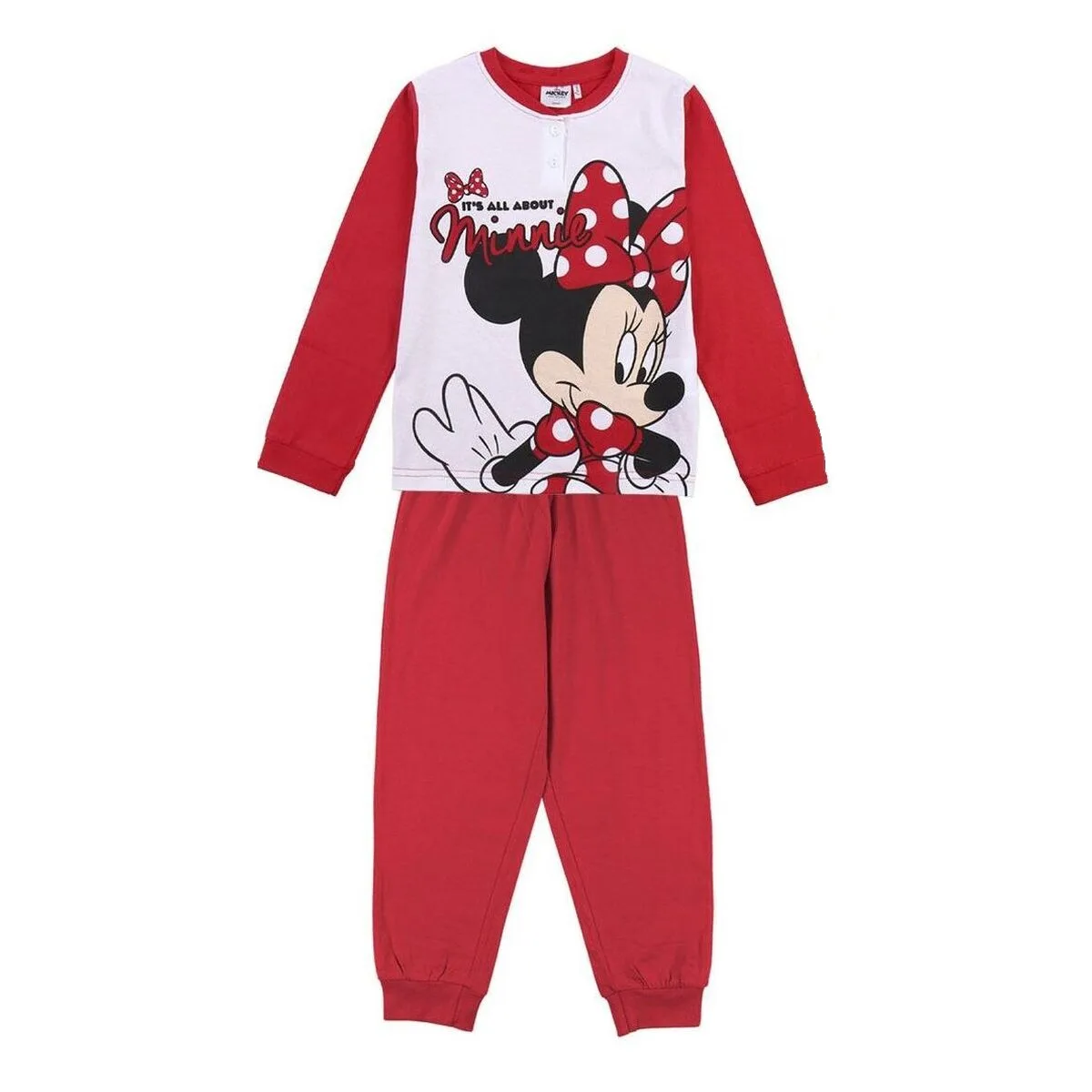 PIJAMA INFANTIL MINNIE MOUSE ROJO