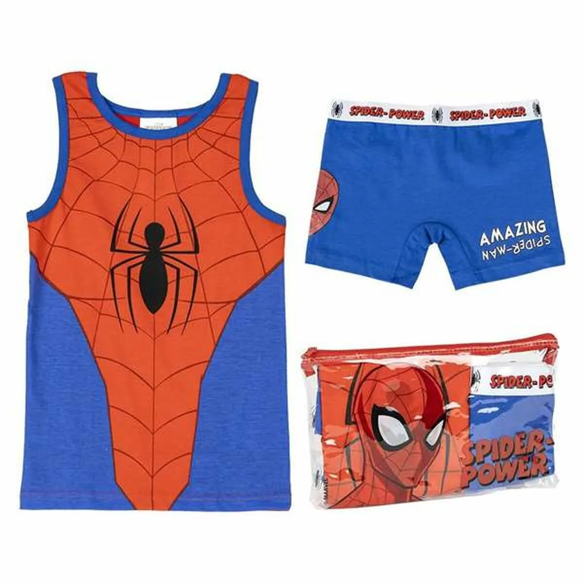 PIJAMA INFANTIL SPIDER-MAN ROJO AZUL