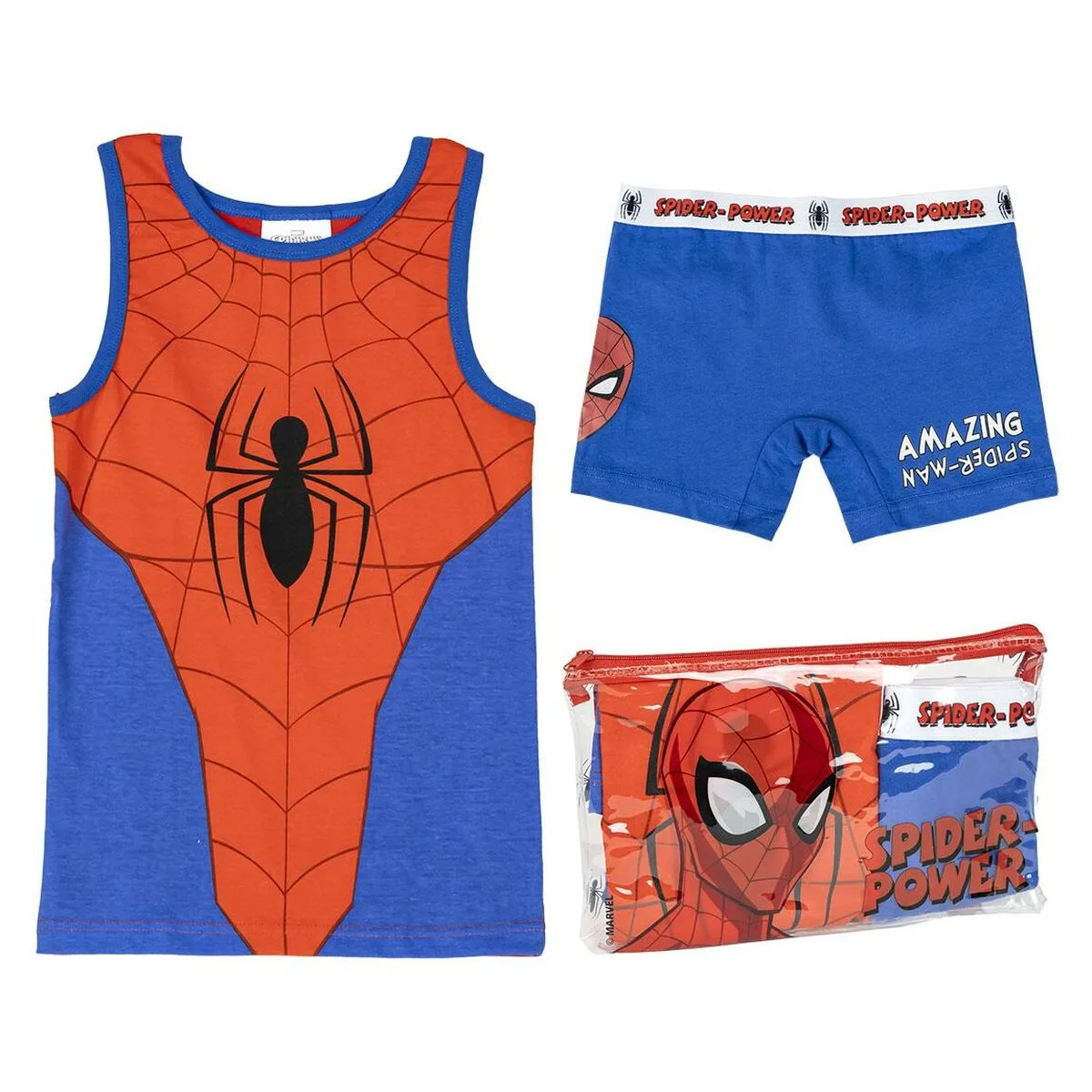 PIJAMA INFANTIL SPIDER-MAN ROJO AZUL