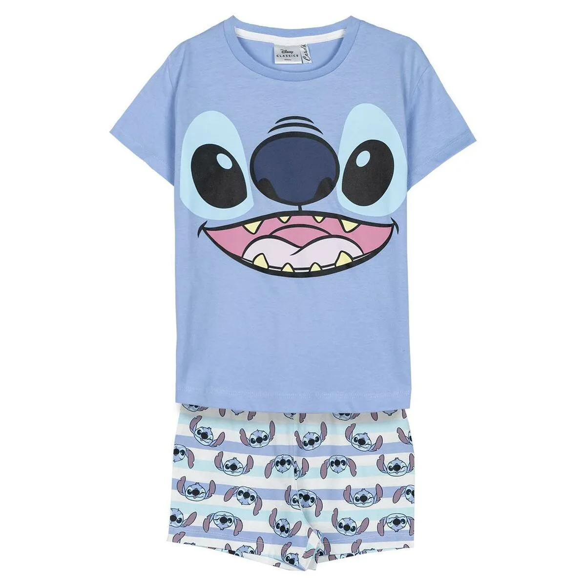 PIJAMA INFANTIL STITCH AZUL (6 AÑOS)