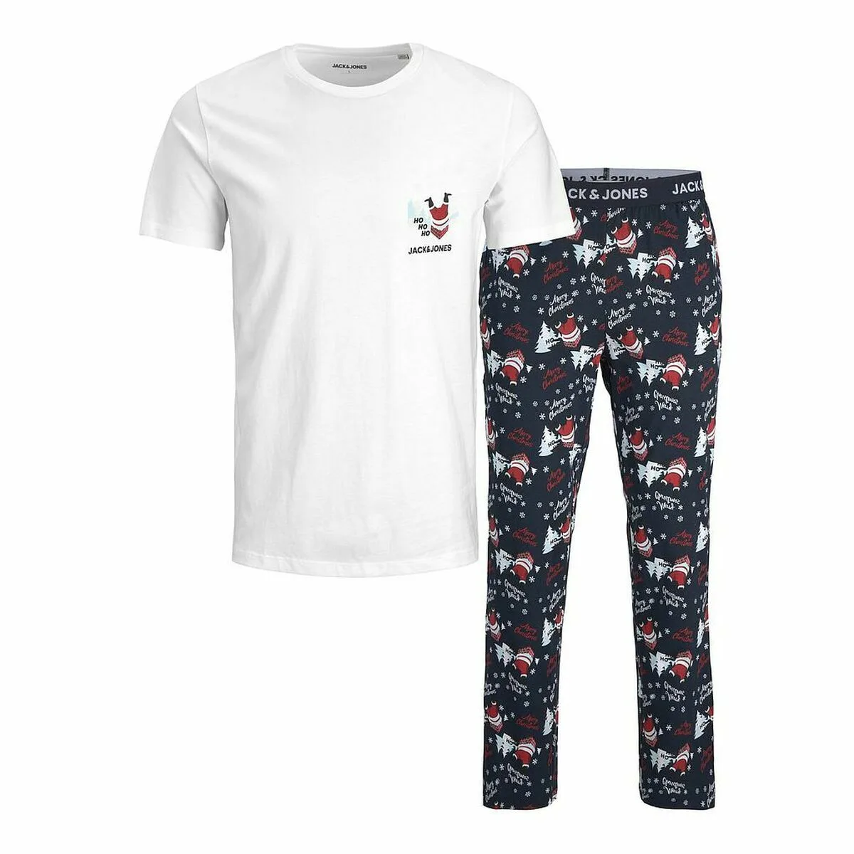 PIJAMA JACK & JONES JACSANTA SS BLANCO