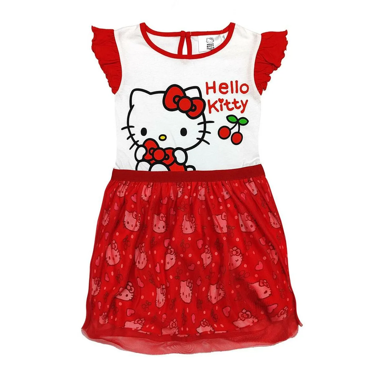 VESTIDO HELLO KITTY ROJO