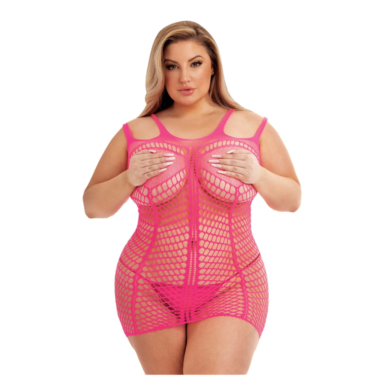VESTIDO LAPDANCE ROSA (QUEEN SIZE)