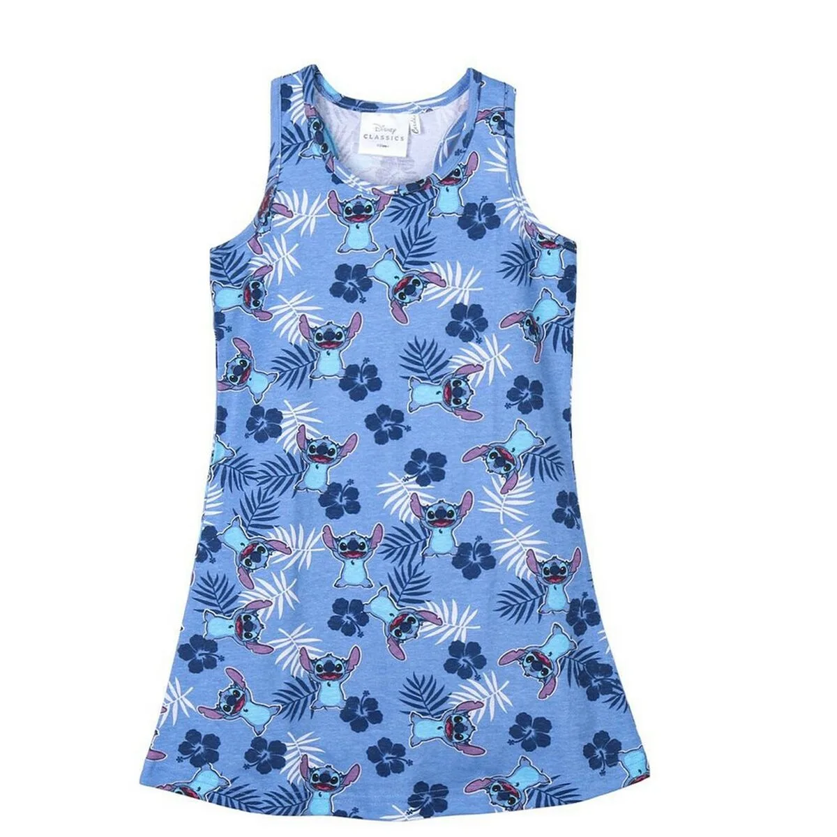 VESTIDO STITCH AZUL