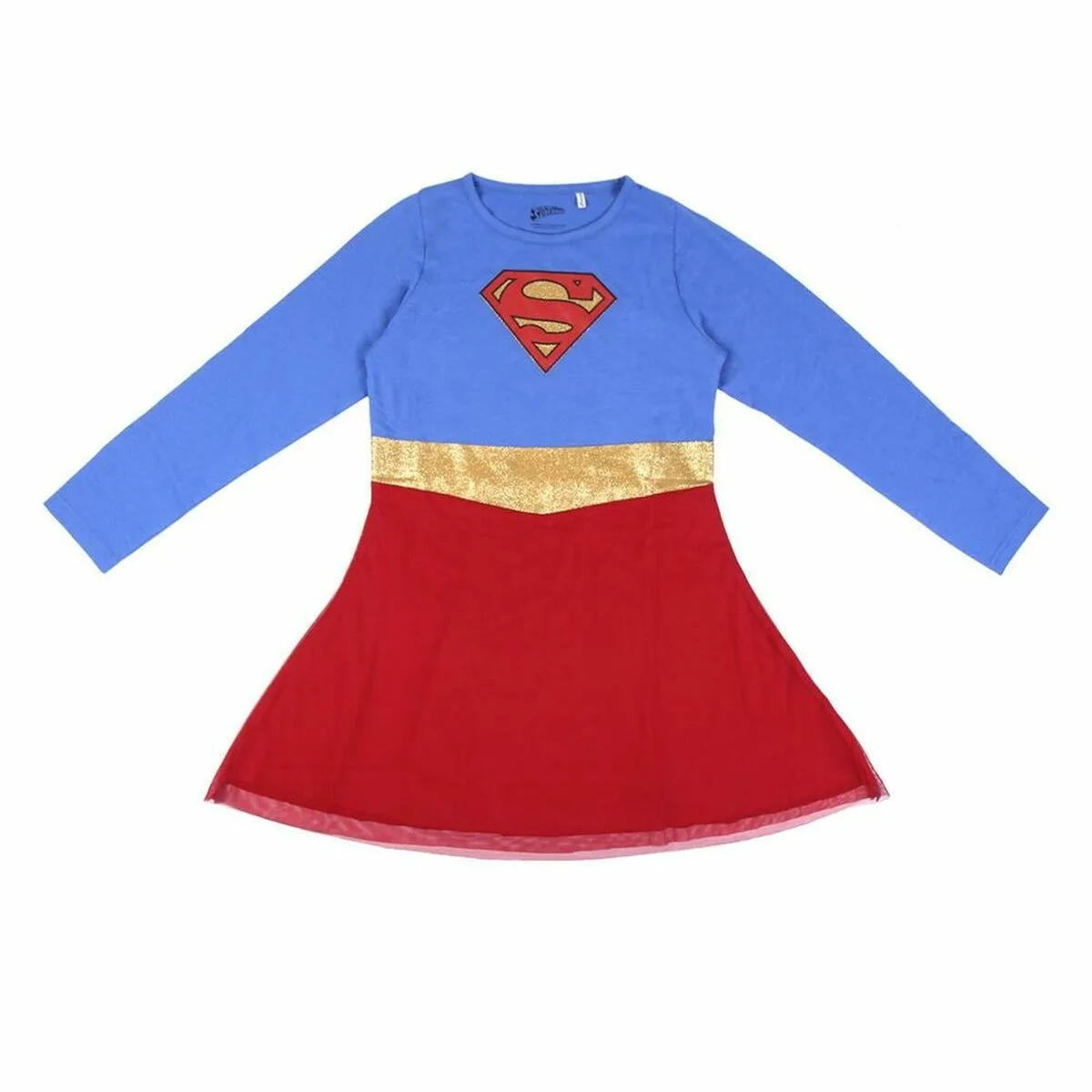 VESTIDO SUPERMAN AZUL ROJO