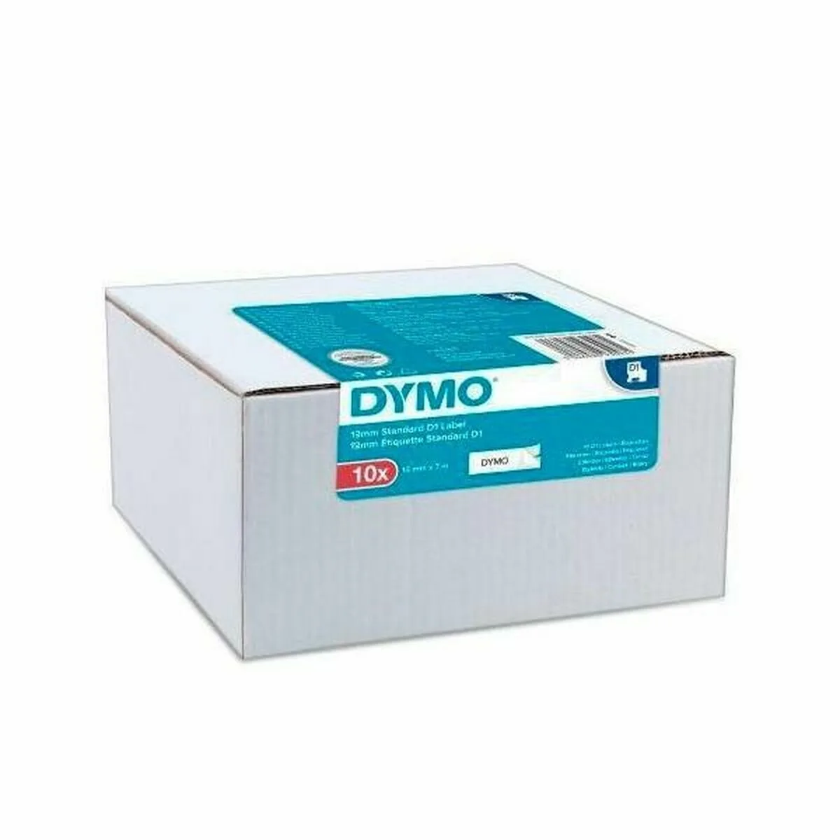CINTA LAMINADA PARA ROTULADORAS DYMO VALUE PACK BLANCO NEGRO/BLANCO