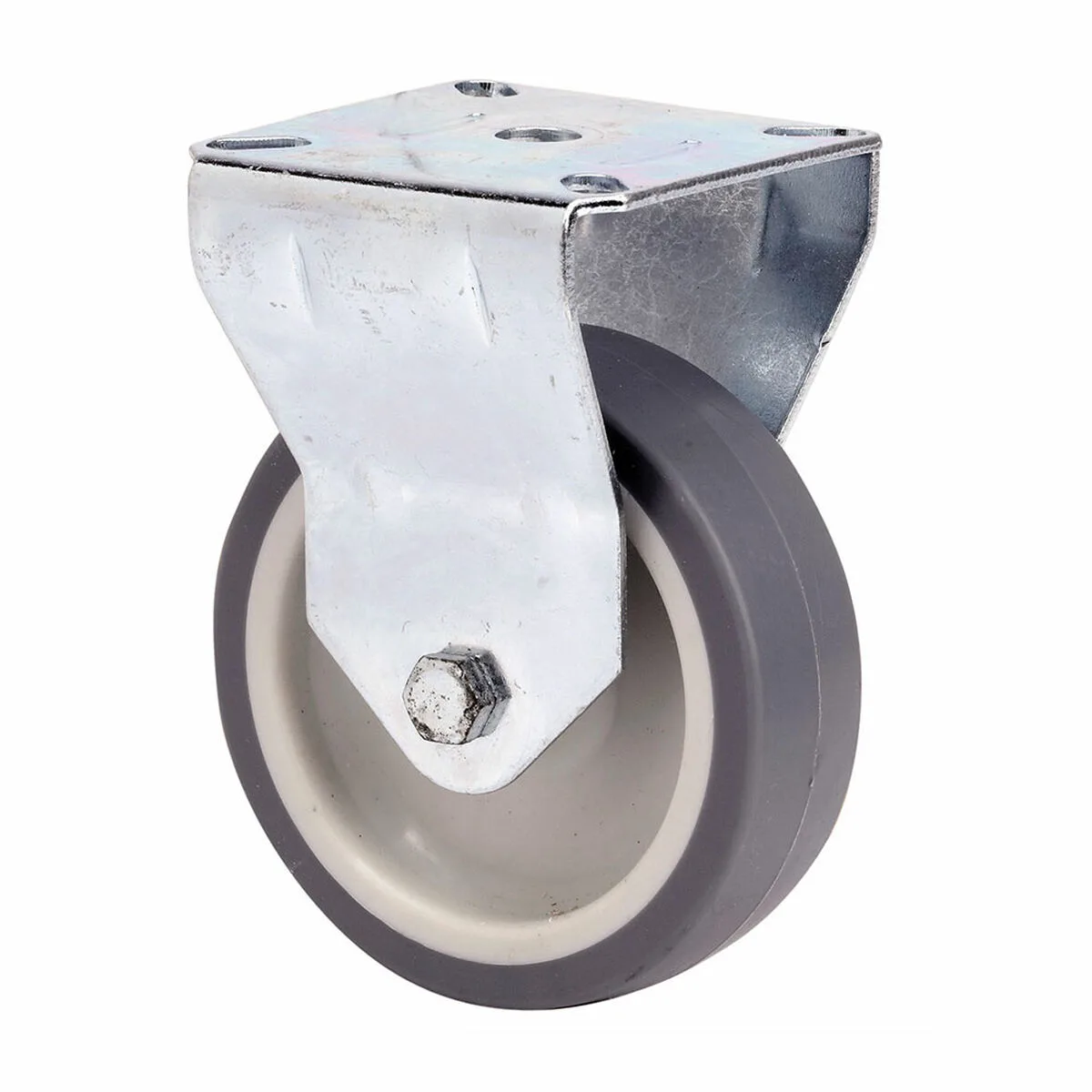 RUEDA RUEDAS ALEX GRIS GOMA POLIAMIX Ø 8 CM 60 KG