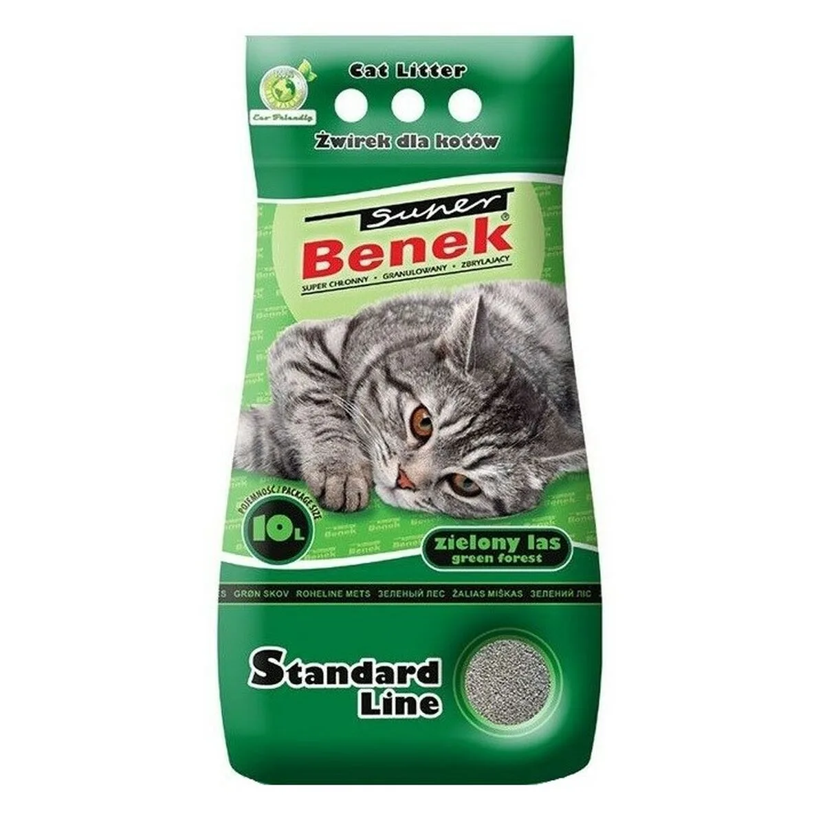 ARENA PARA GATOS SUPER BENEK BOSQUE 10 L