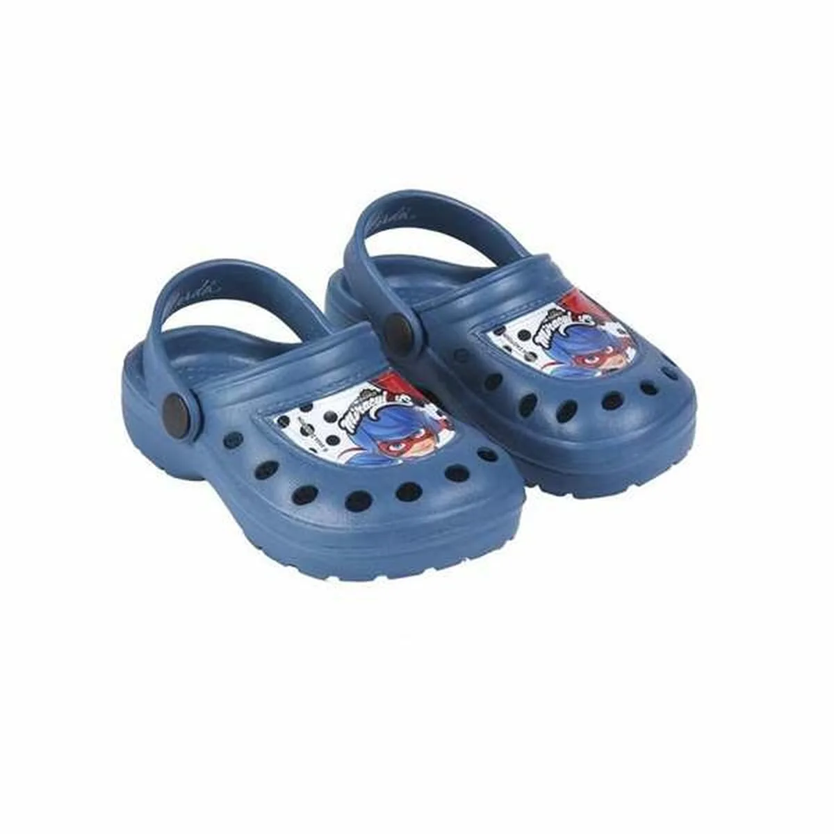 ZUECOS DE PLAYA LADY BUG AZUL