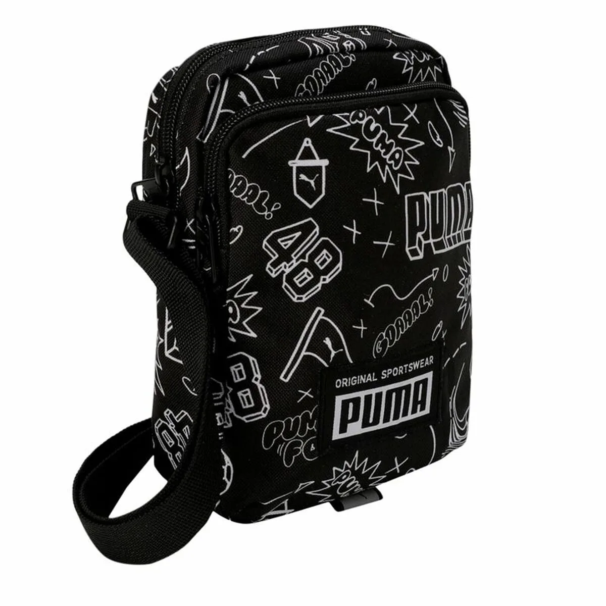 BOLSO BANDOLERA PUMA ACADEMY PORTABLE NEGRO