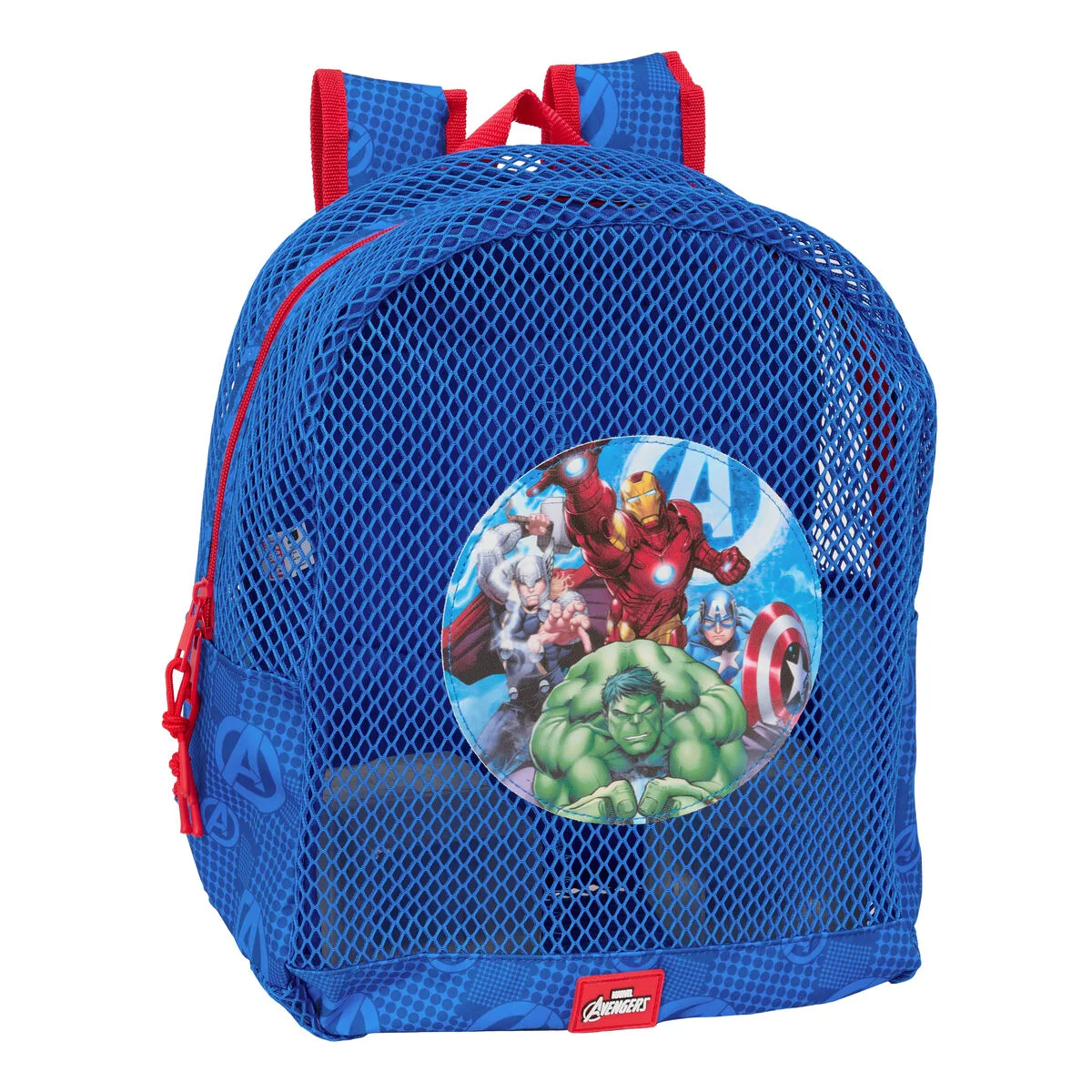 MOCHILA PARA LA PLAYA THE AVENGERS AZUL 30,5 X 24 X 18 CM INFANTIL