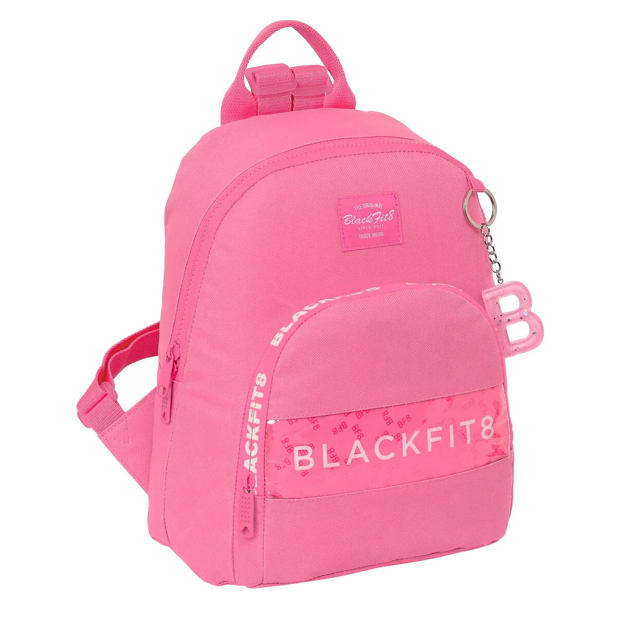 MOCHILA INFANTIL BLACKFIT8 GLOW UP MINI ROSA (25 X 30 X 13 CM)